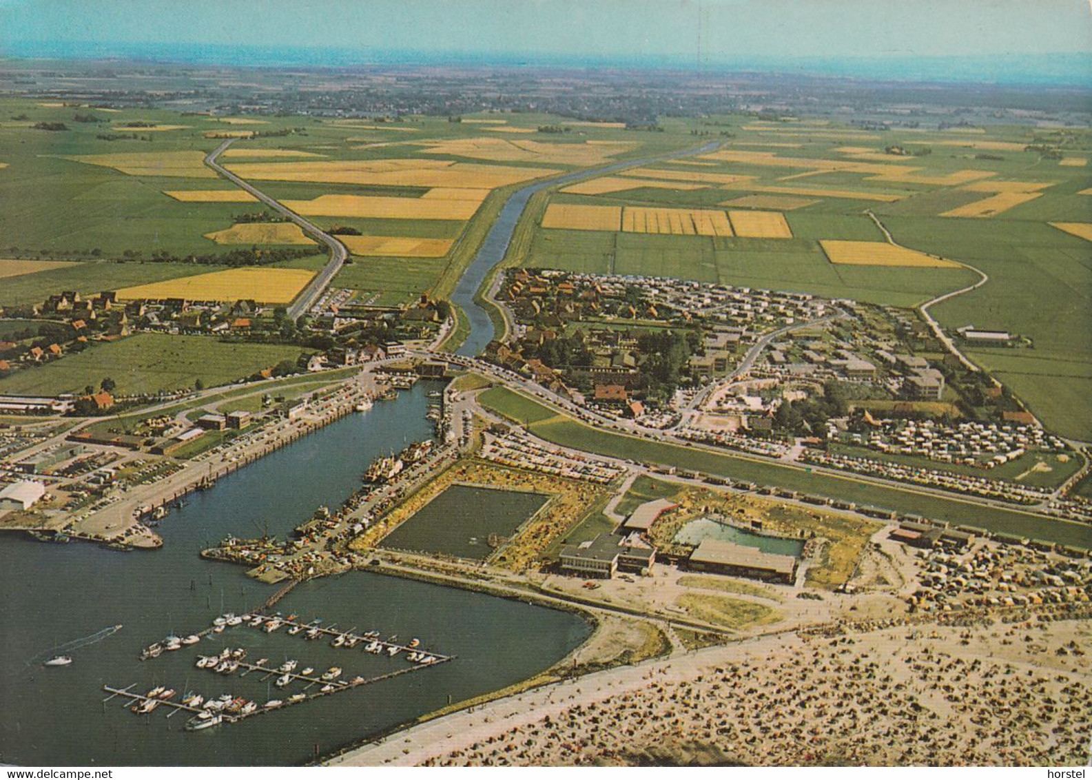 D-26427 Esens - Bensersiel - Hafen - Freibad - Cekade Luftbild - Aerial View - Esens