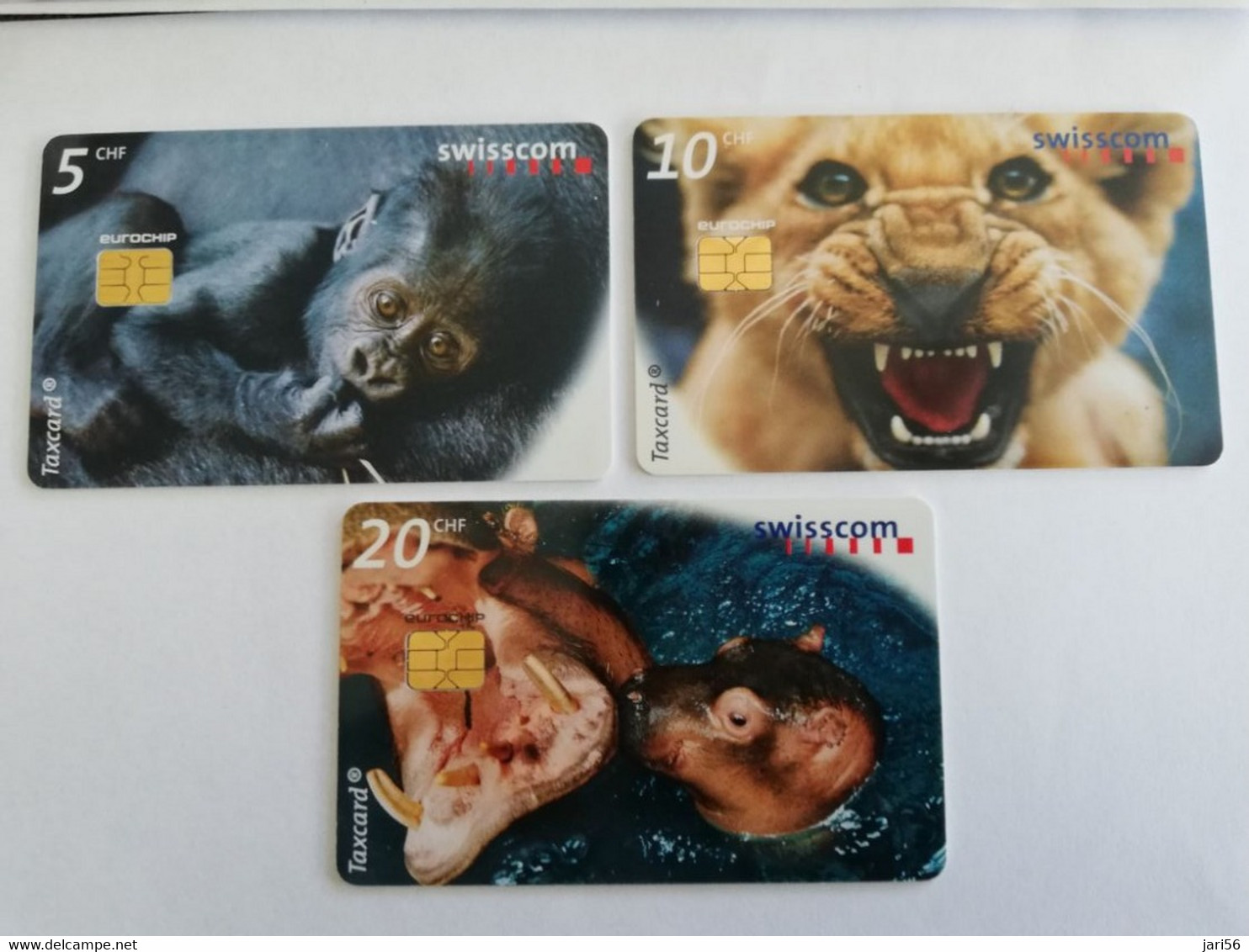 ZWITSERLAND  CHIPCARD SERIE /   CHF 5,-+ CHF 10,-+ CHF 20,- ANIMALS/ZOO      Nice Used  **9670** - Suisse