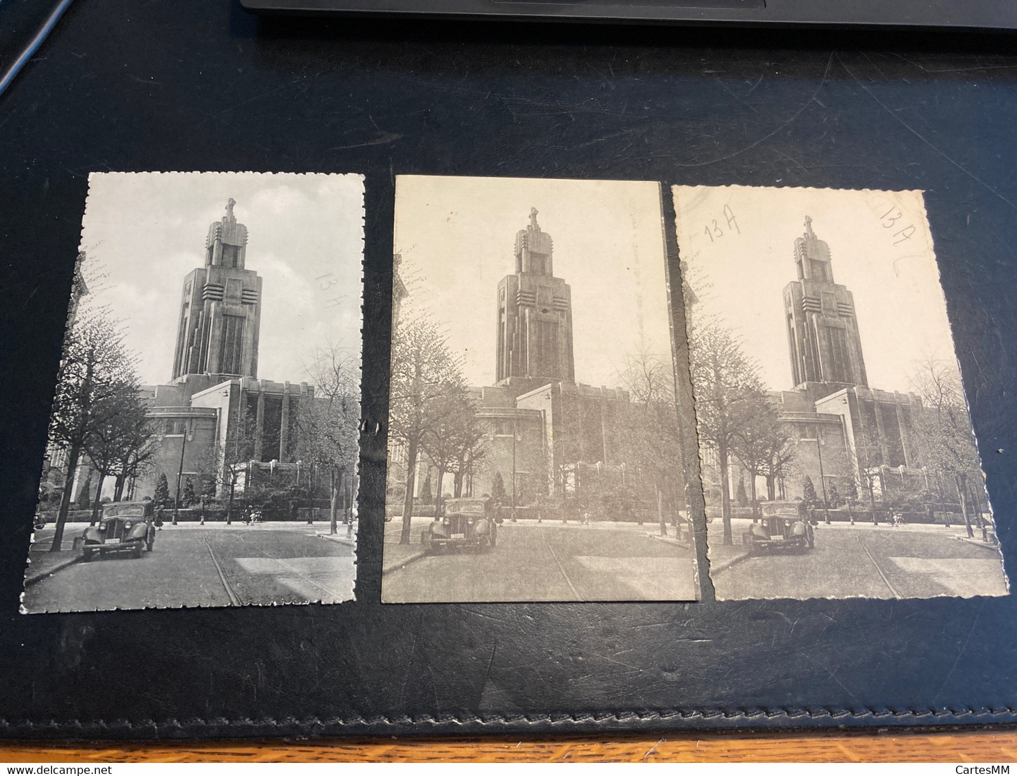 Forest Uccle Altitude 100 Eglise St Augustin Carte 3 Cartes Postales Du Photographe Fassotte Avec Indication Impression - Uccle - Ukkel