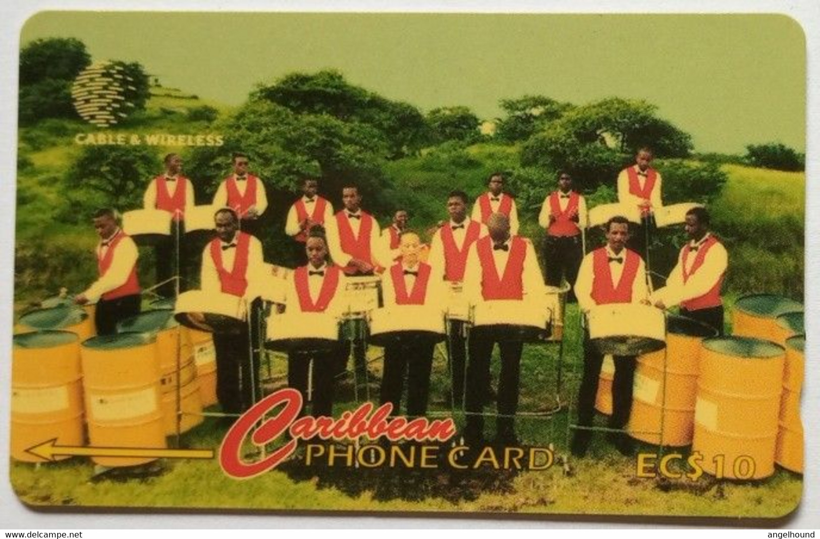 Grenada Cable And Wireless EC$10 317CGRC " Band - Formerly Grentel Commancheros" - Grenada (Granada)