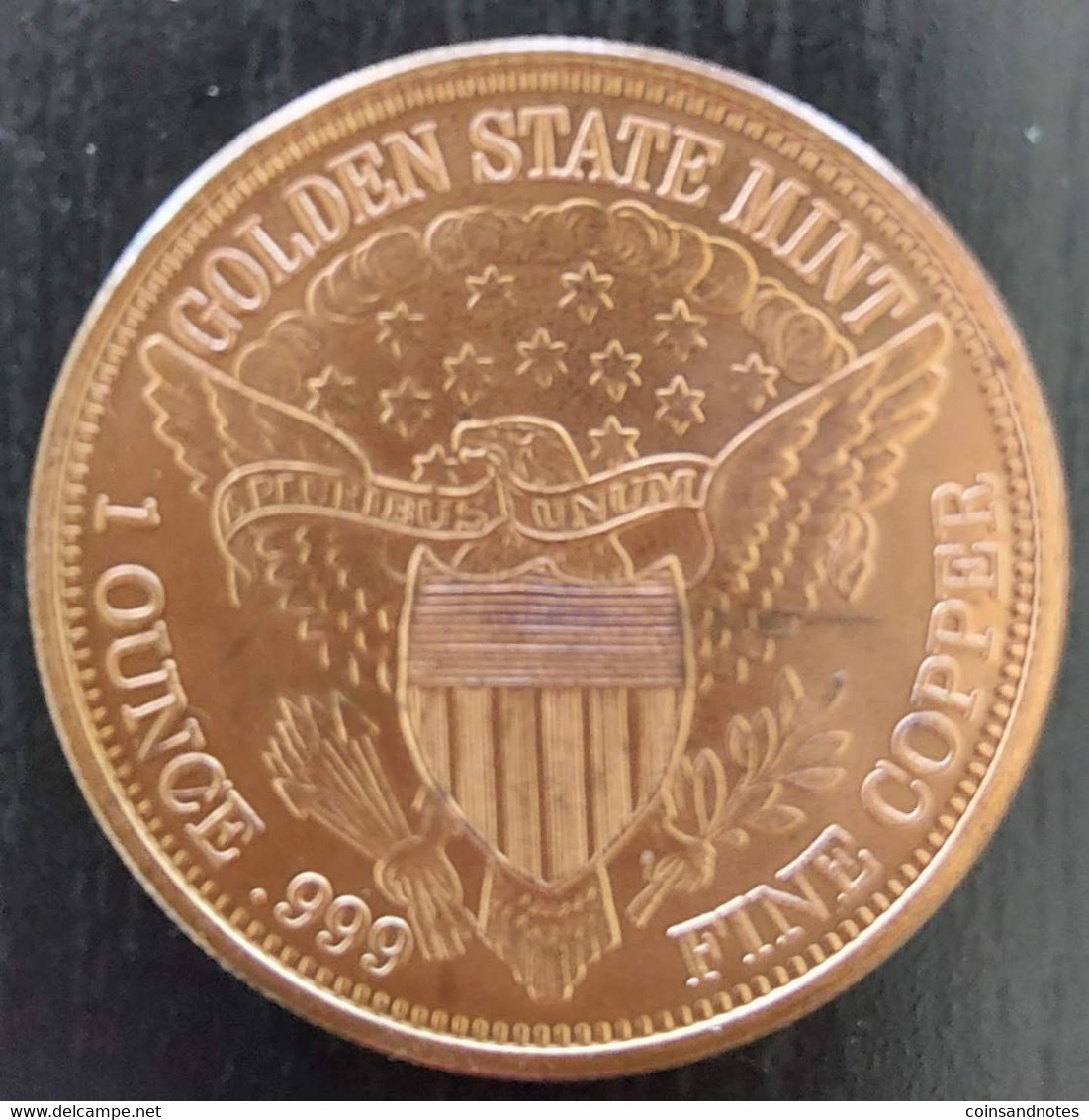 USA ‘1800 Liberty’ - 1 ADP Ounce -  .999 Fine Copper Bullion - Collections