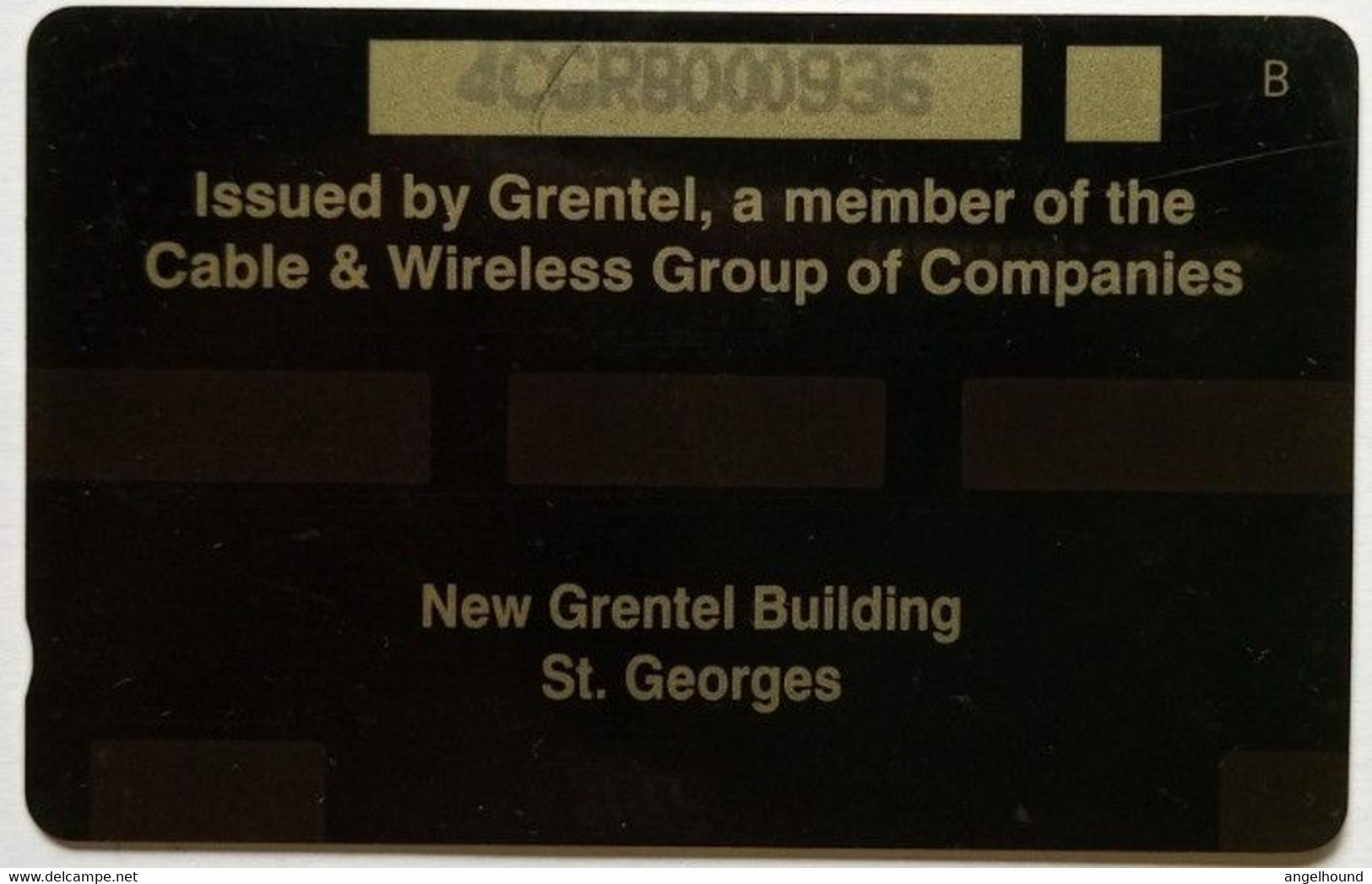 Grenada Cable And Wireless EC$10 4CGRB "Grentel Building  Without Logo" - Grenade