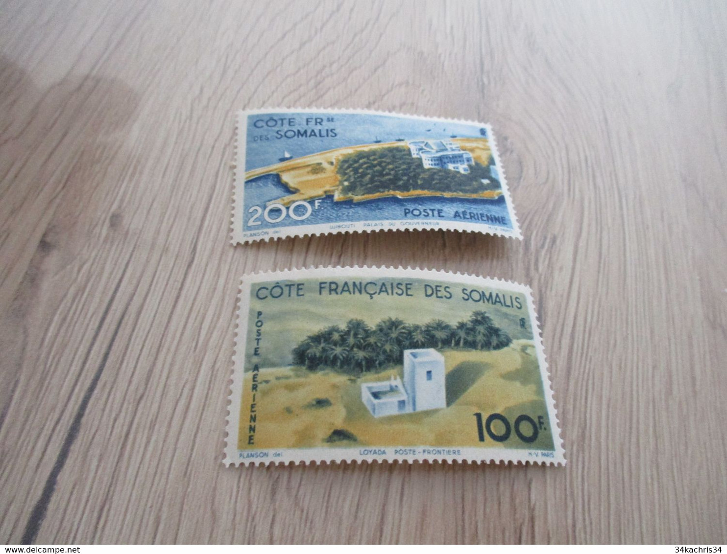 Colonies Françaises CTES FRANCAISES DES SOMALIS PA 21 Et 22 Sans Charnière - Unused Stamps