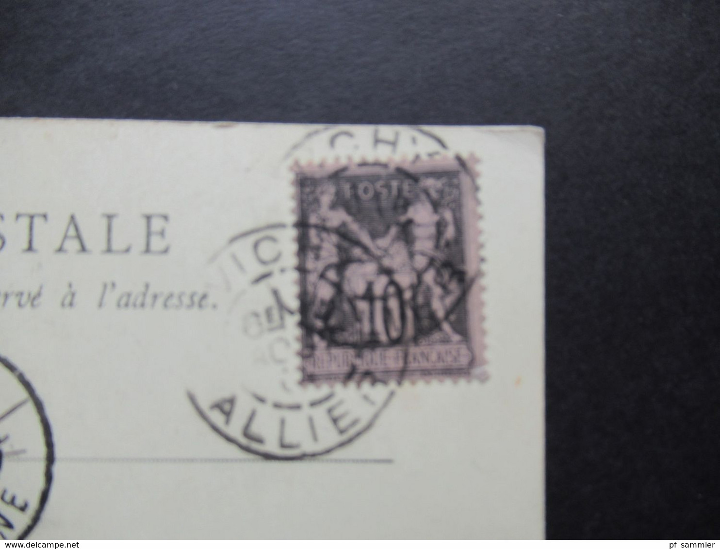 Frankreich 1901 AK Thiers Pont De Seychal Frankiert Mit Sage Und Ank. Stempel Poitiers Vienne - Thiers