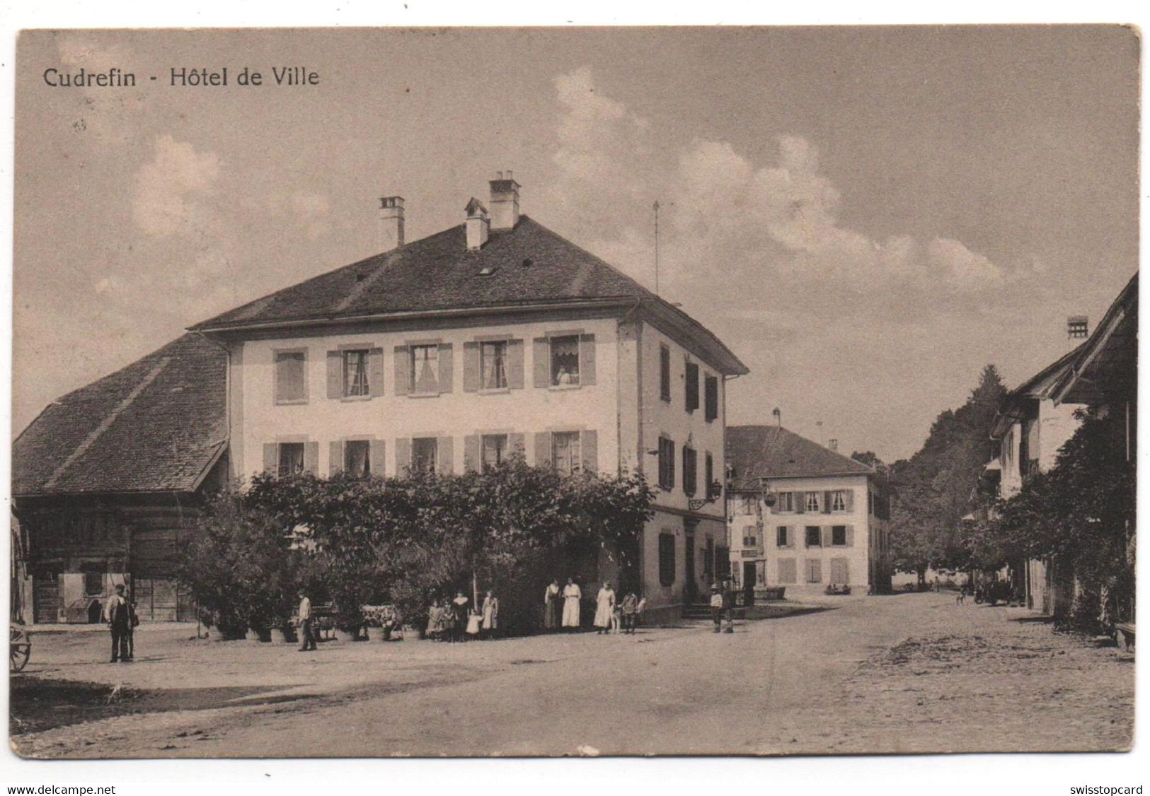 CUDREFIN Hôtel De Ville, Animée - Cudrefin