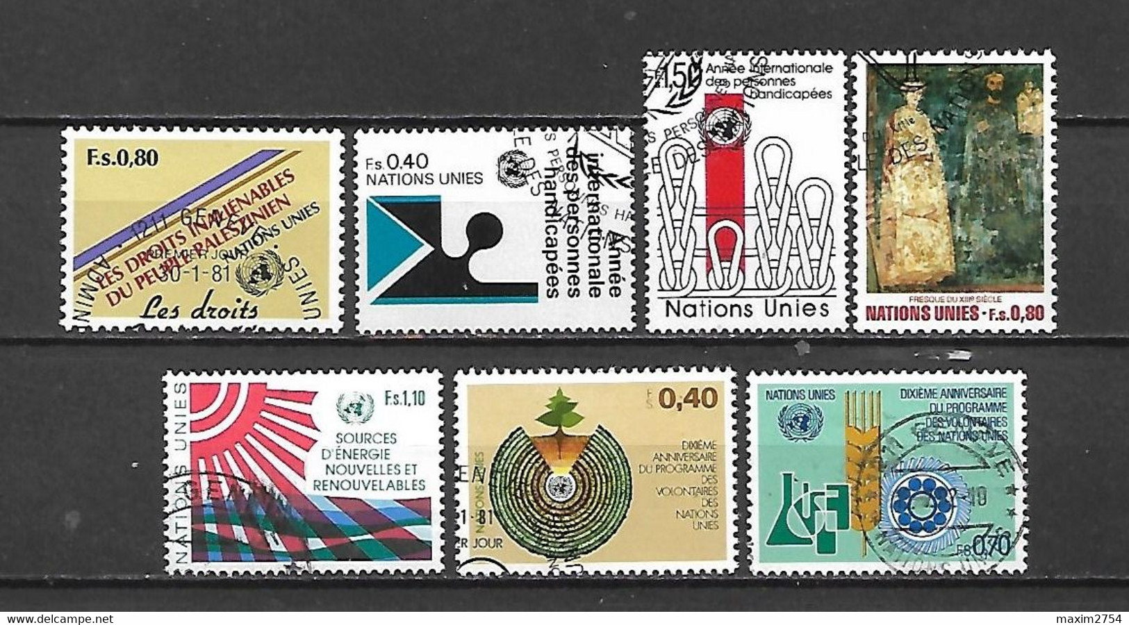ONU GINEVRA - 1981 - FRANCOBOLLI USATI DIVERSI - Gebruikt