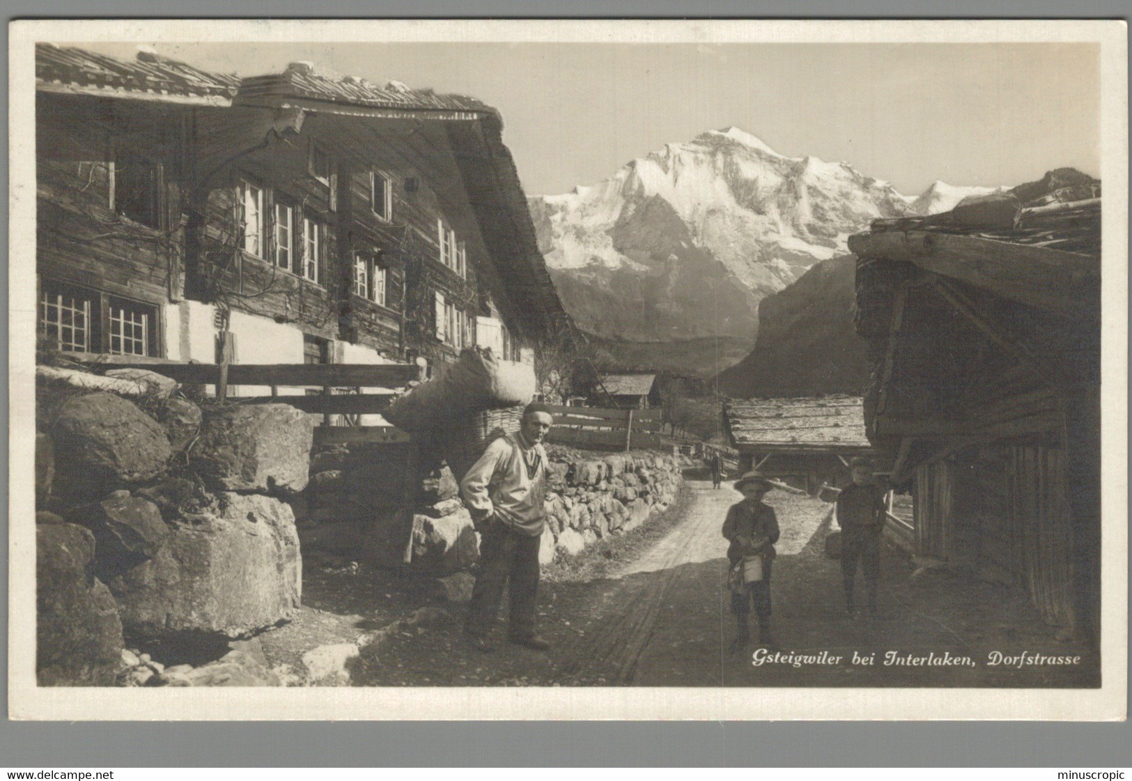 CPSM - Suisse - Gsteigwiler Bei Interlaken - Dorfstrasse - Gsteig Bei Gstaad