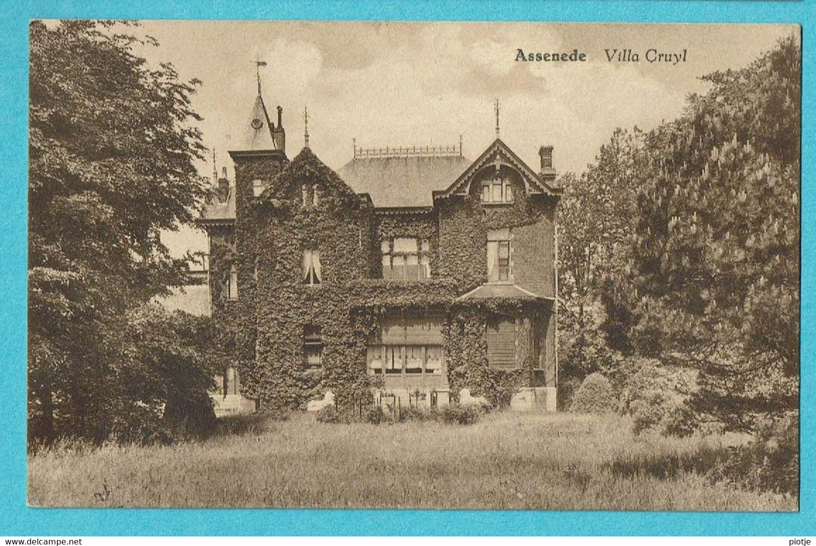 * Assenede (Meetjesland - Oost Vlaanderen) * (Uitg C. Pladet Aerts) Villa Cruyl, Kasteel, Chateau, Old, Rare, TOP - Assenede