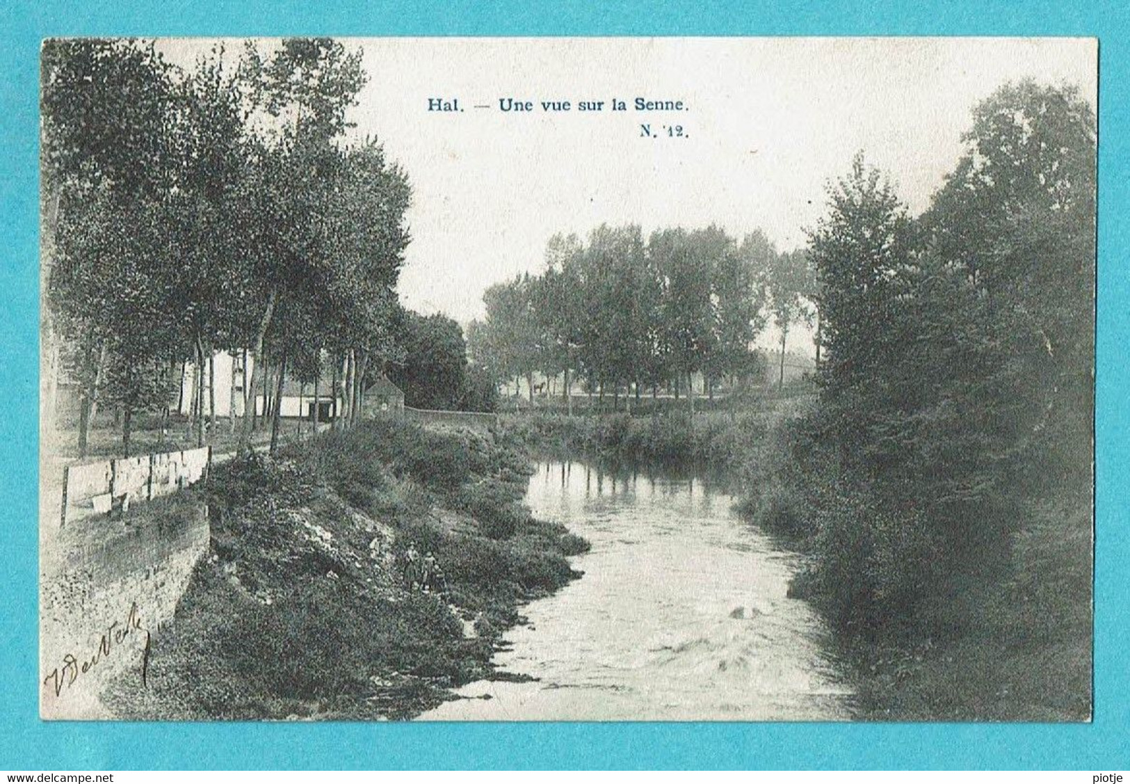 * Halle - Hal (Vlaams Brabant) * (nr 12) Une Vue Sur La Senne, De Zenne, Canal, Quai, Zeldzaam, Unique, TOP, Rare - Halle