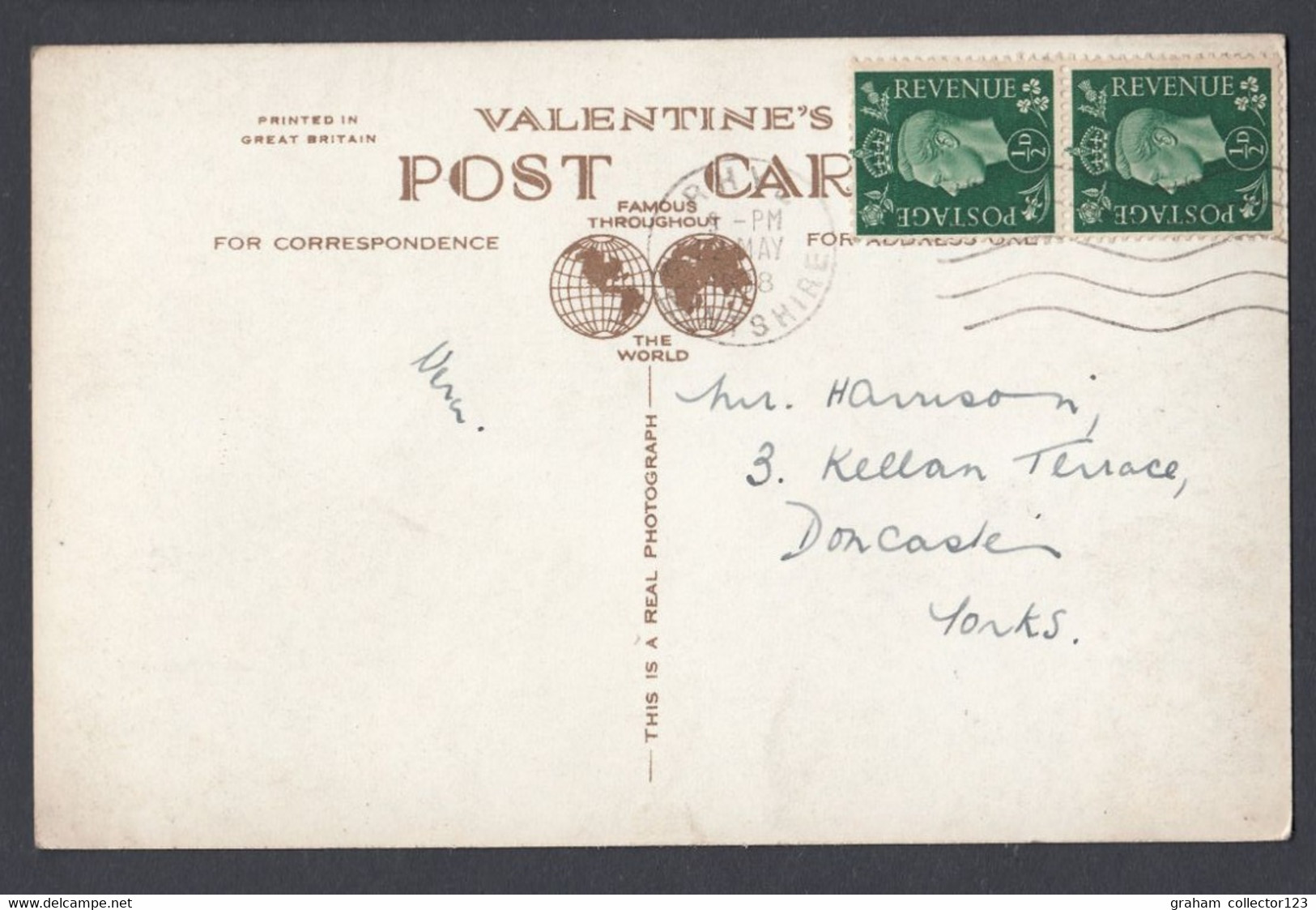 Vintage Postcard Postale Carte Postkarte Pergolas Botanical Gardens Rhyl Denbighshire Posted With KGVI Stamps - Denbighshire