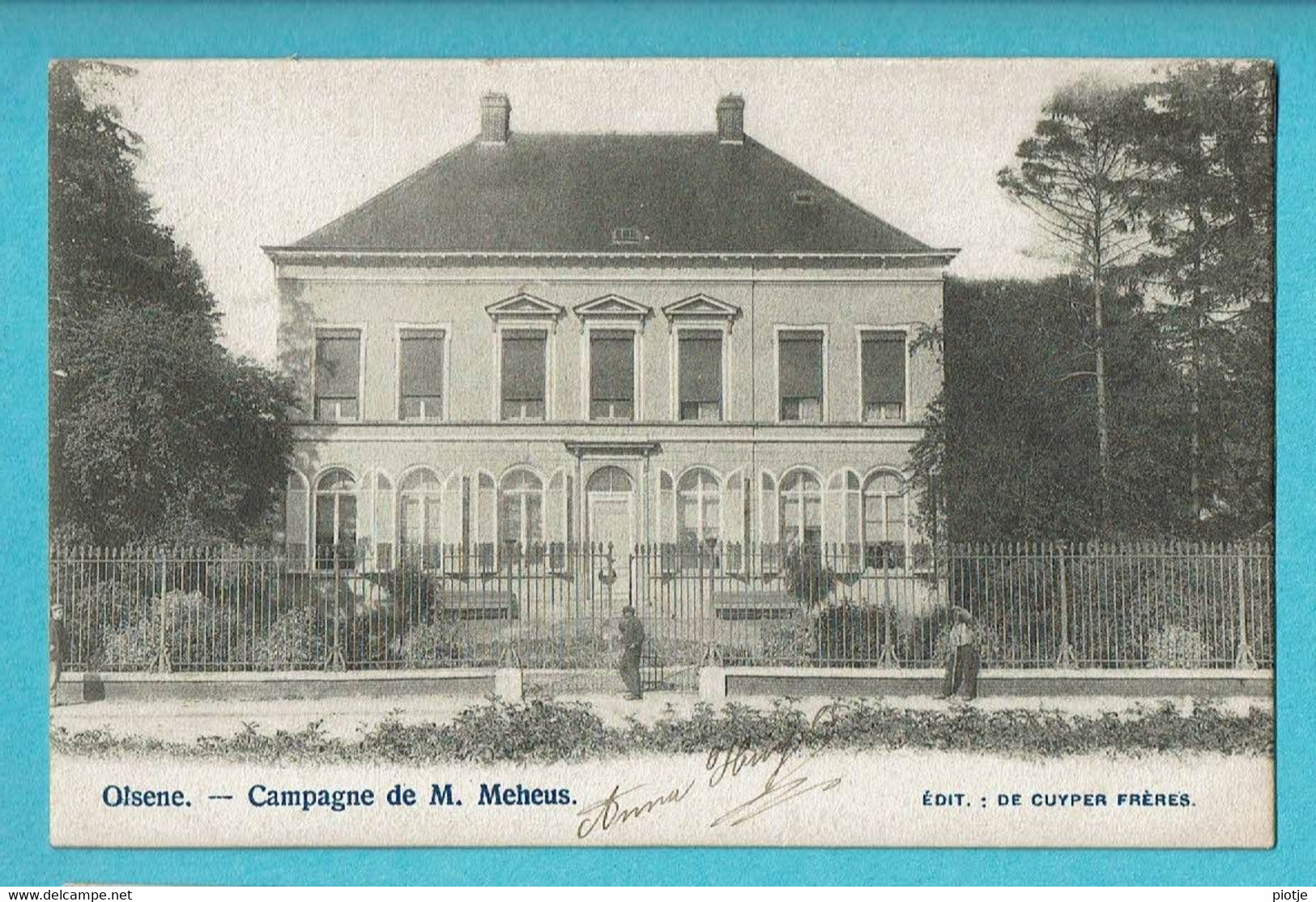 * Olsene - Zulte (Oost Vlaanderen) * (Edit De Cuyper Frères) Campagne De M. Meheus, Villa, Façade, Animée, TOP, Rare - Zulte