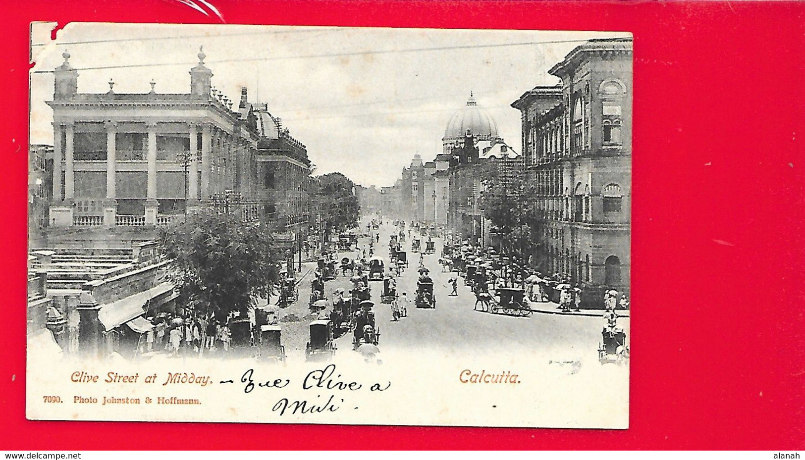 CALCUTTA Clive Street At Midday Inde - Indien