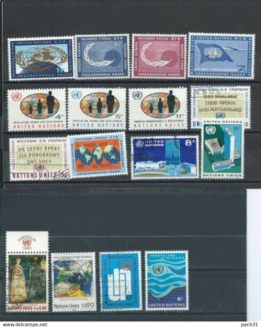 Nations Unies  Lot De Timbres Différents - Colecciones & Series