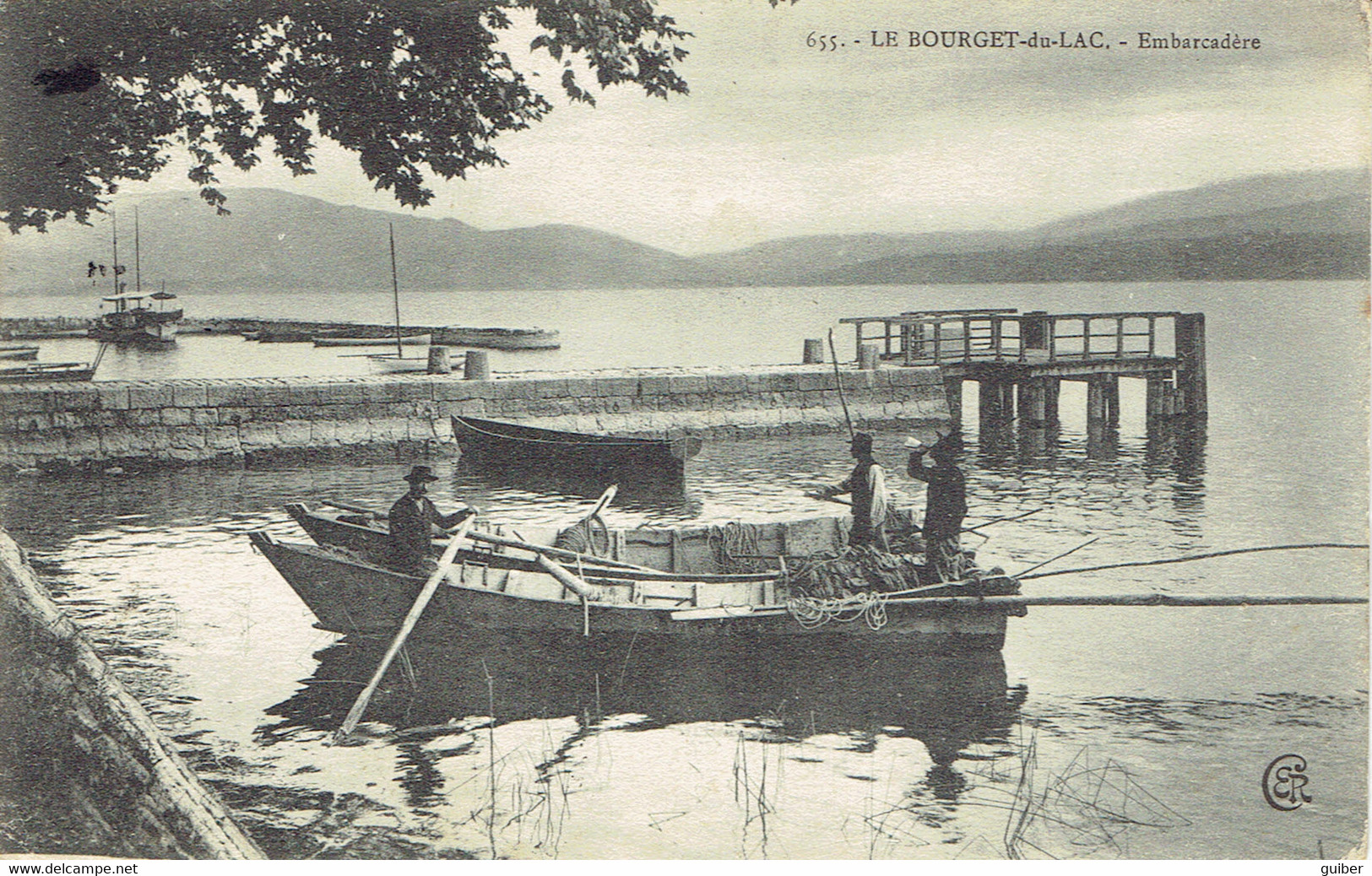 73 Savoie Le Bourget Du Lac Embarcadere Barque De Pecheur 1905 - Le Bourget Du Lac