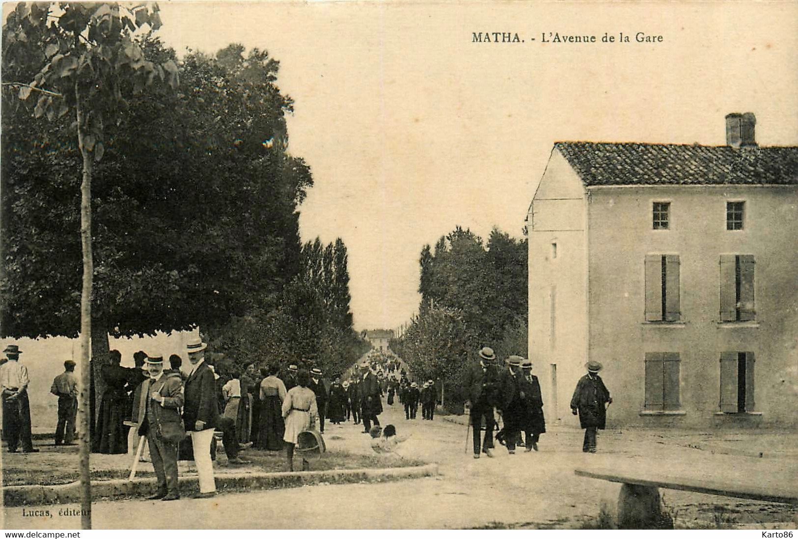 Matha * Avenue De La Gare * Jour De Fête ? - Matha