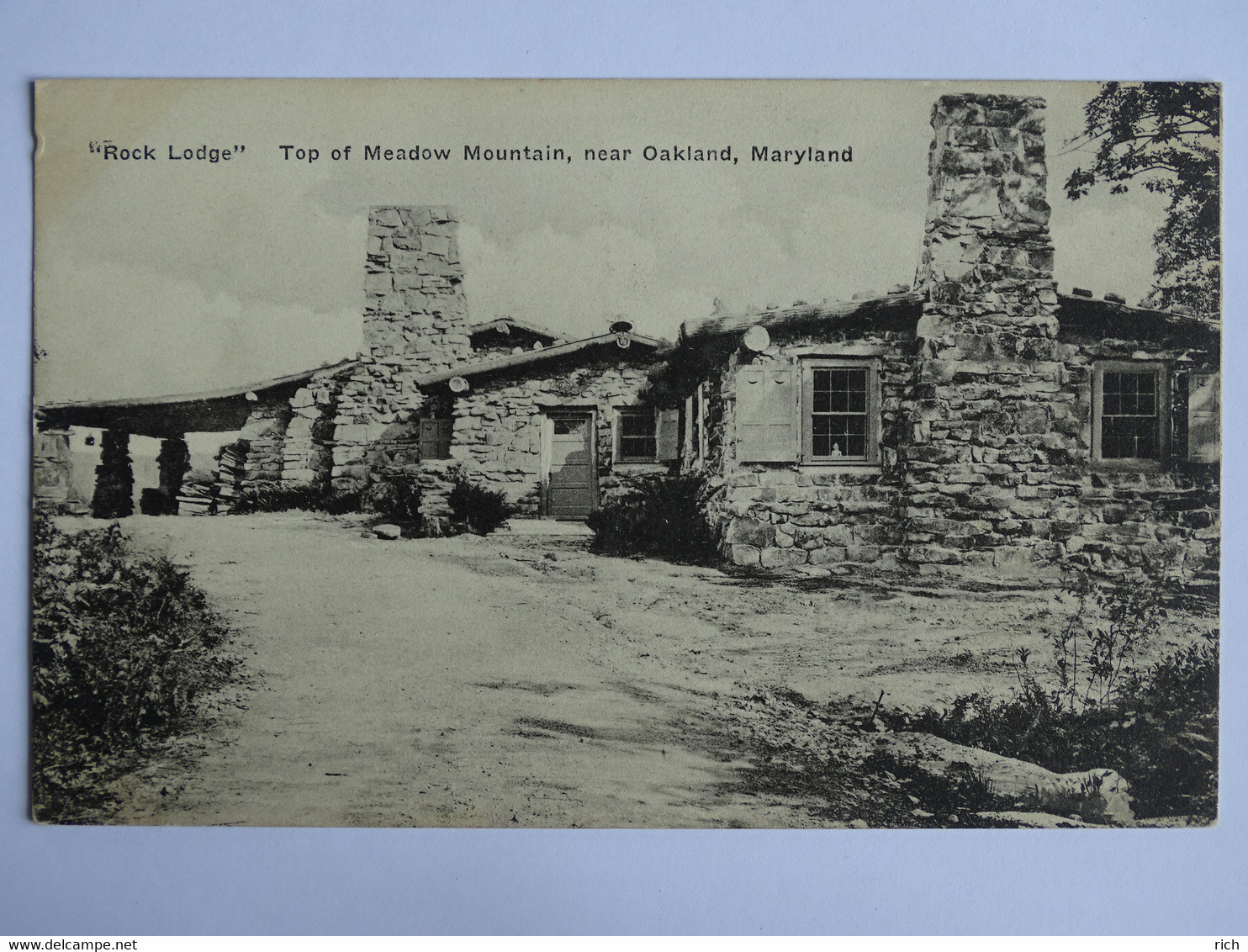 CPA USA MARYLAND - "Rock Lodge" Top Of Meadow Mountain, Near Oakland, Maryland - Annapolis