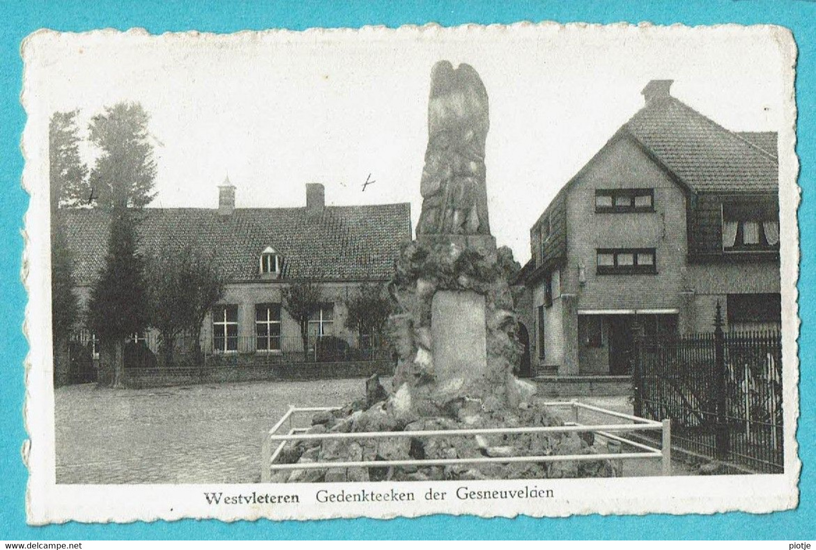 * Westvleteren - Vleteren (West Vlaanderen) * (Uitg. A. Doise) Gedenkteken Der Gesneuvelden, Statue, Monument, Old - Vleteren