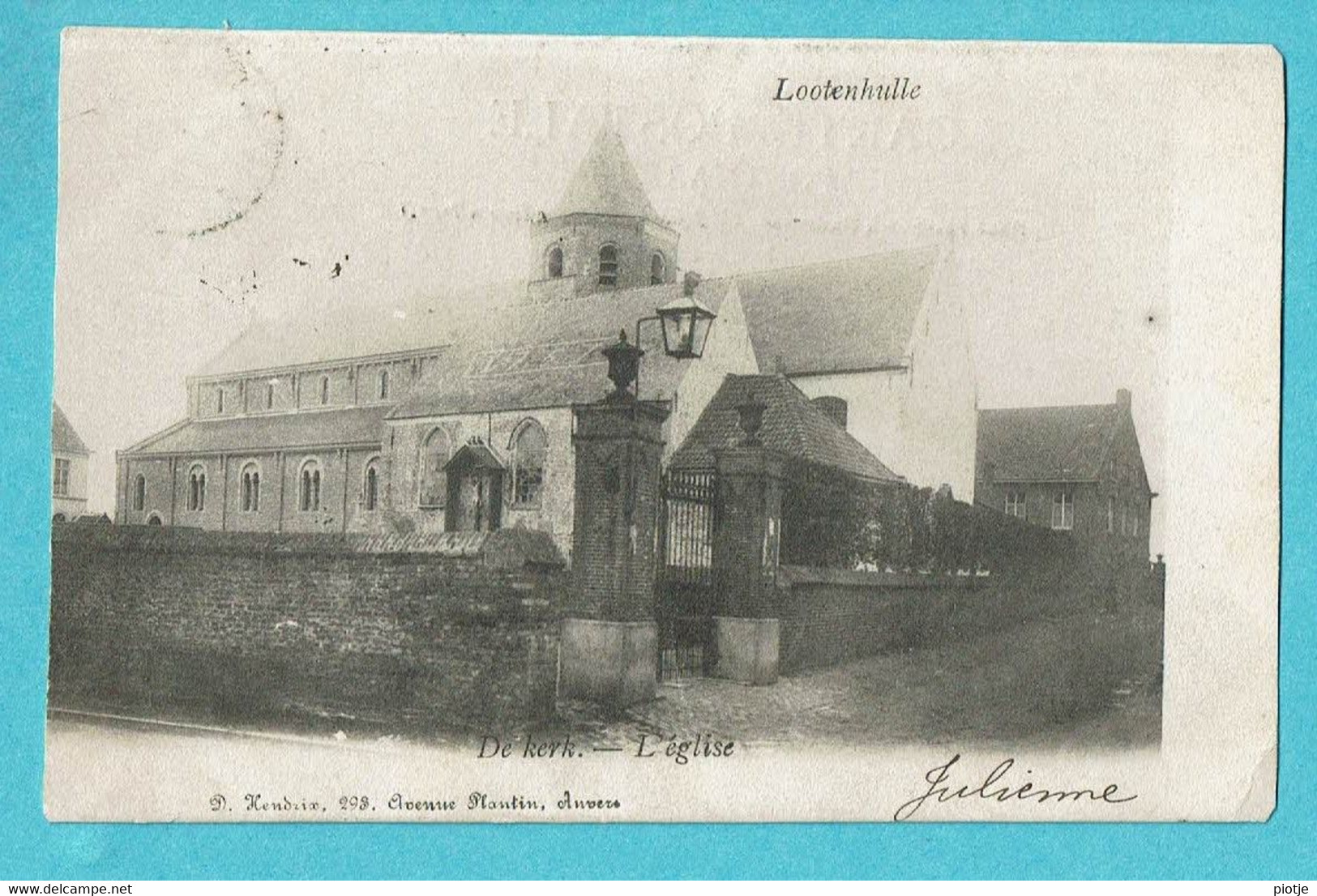 * Lotenhulle - Lootenhulle (Aalter - Oost Vlaanderen) * (D. Hendrix) De Kerk, église, Church, Kirche, Unique, Zeldzaam - Aalter