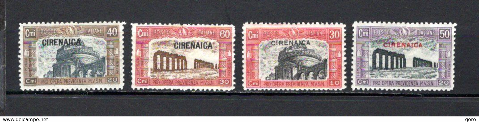 Cirenaica   1927-29  .-   Y&T Nº   37/38-48/49 - Cirenaica