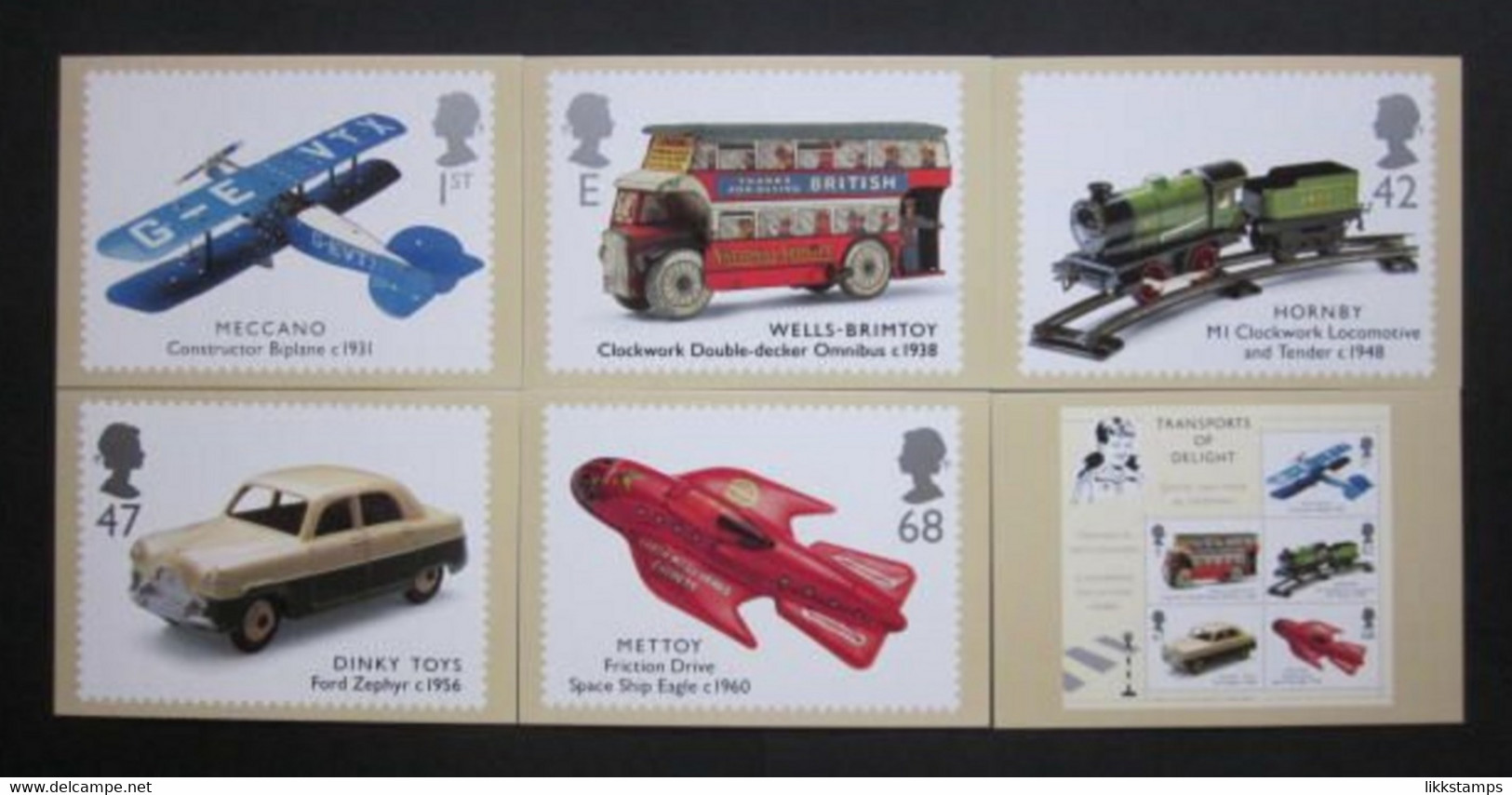 2003 CLASSIC TRANSPORT TOYS STAMPS P.H.Q. CARDS UNUSED, ISSUE No. 257 (B) #00878 - PHQ Cards