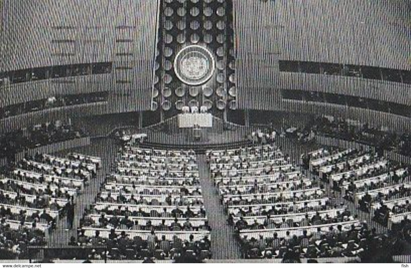 United Nations & Marcofilia, New York City, United Nations, General Assembly Hall. Glasgow Scotland 1053  (1174) - Briefe U. Dokumente