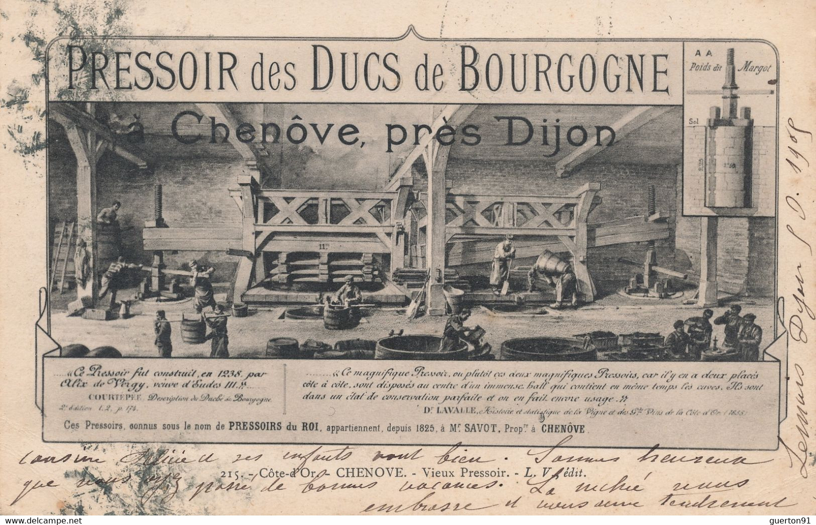 (CPA 21)  CHENÔVE, Près DIJON  /  Pressoir Des Ducs De Bourgogne - - Chenove