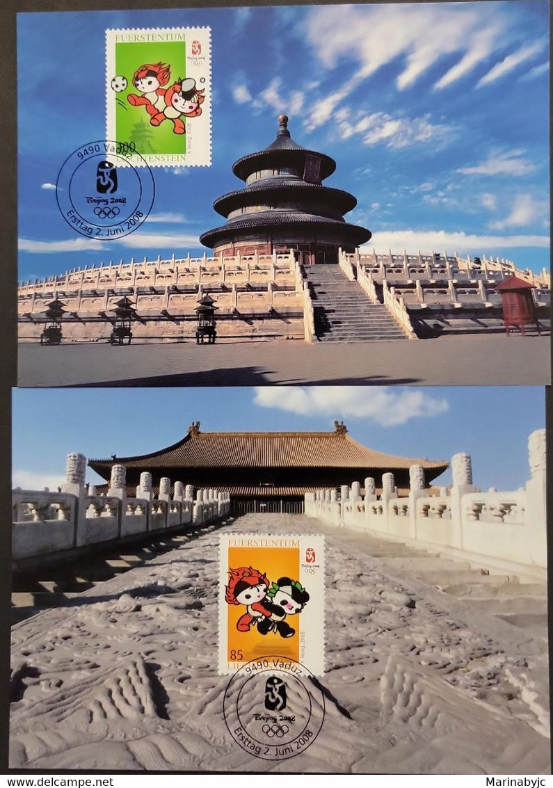 SO) 2008 BEIJING OLYMPIC GAMES, SERIES OF TWO, ARCHITECTURE - Sonstige & Ohne Zuordnung