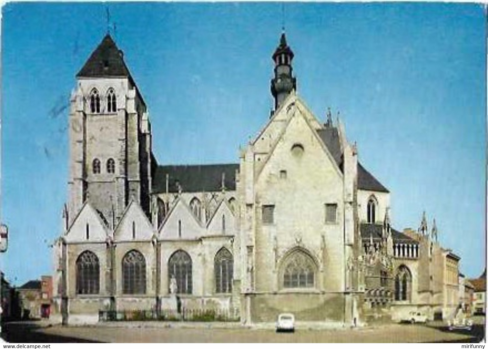 ZOUTLEEUW/ZUIDZOCHT DER KERK /VUE COTE SUD DE L EGLISE/FIAT/WOLKSWAGEN - Zoutleeuw