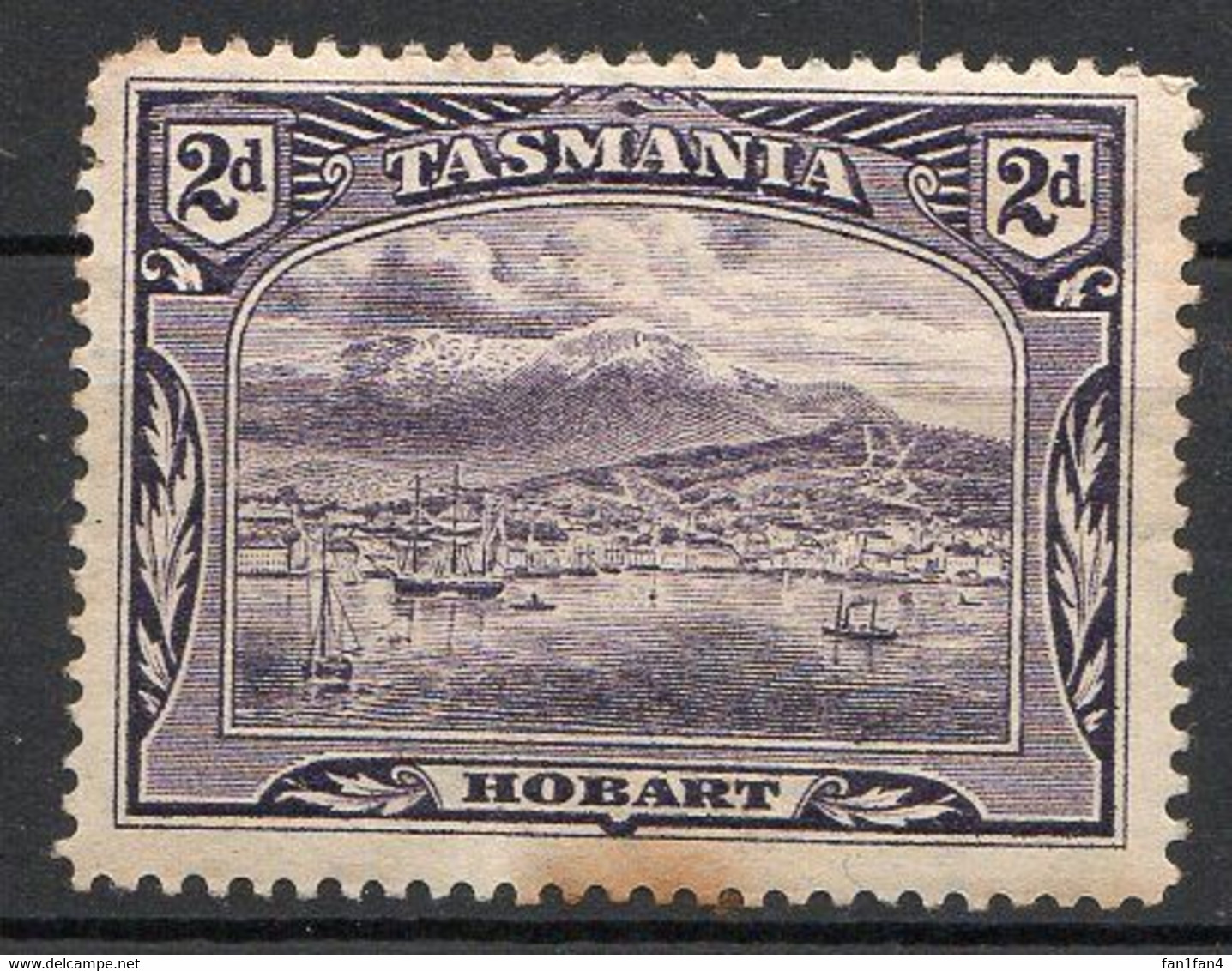 AUSTRALIE (TASMANIE) - 1900 - N° 61 - 2 P. Violet - (Vue De Hobart) - Mint Stamps