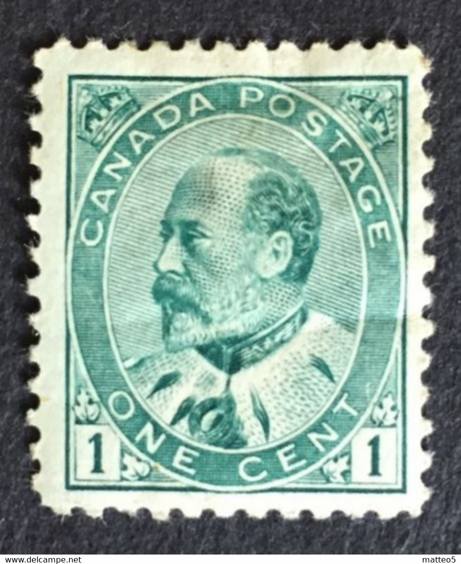 1903 - Canada - King Edward VII - 1c - ( Mint Hinged ) New - Nuovi