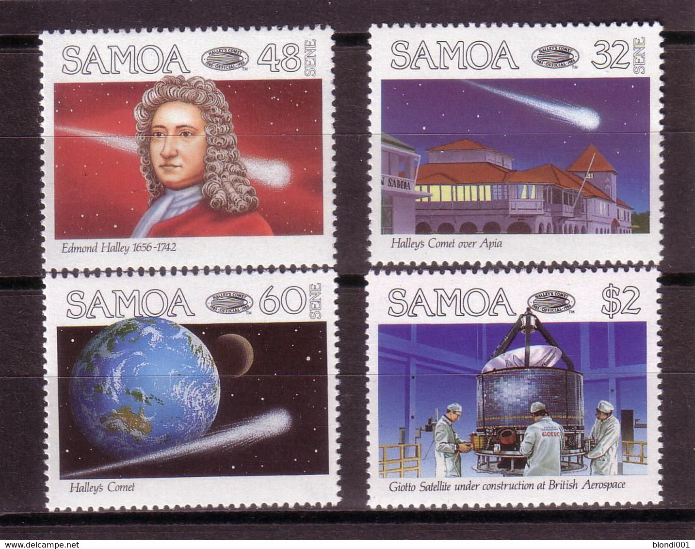 SPACE - Halley - SAMOA - Set 4v MNH - Sammlungen