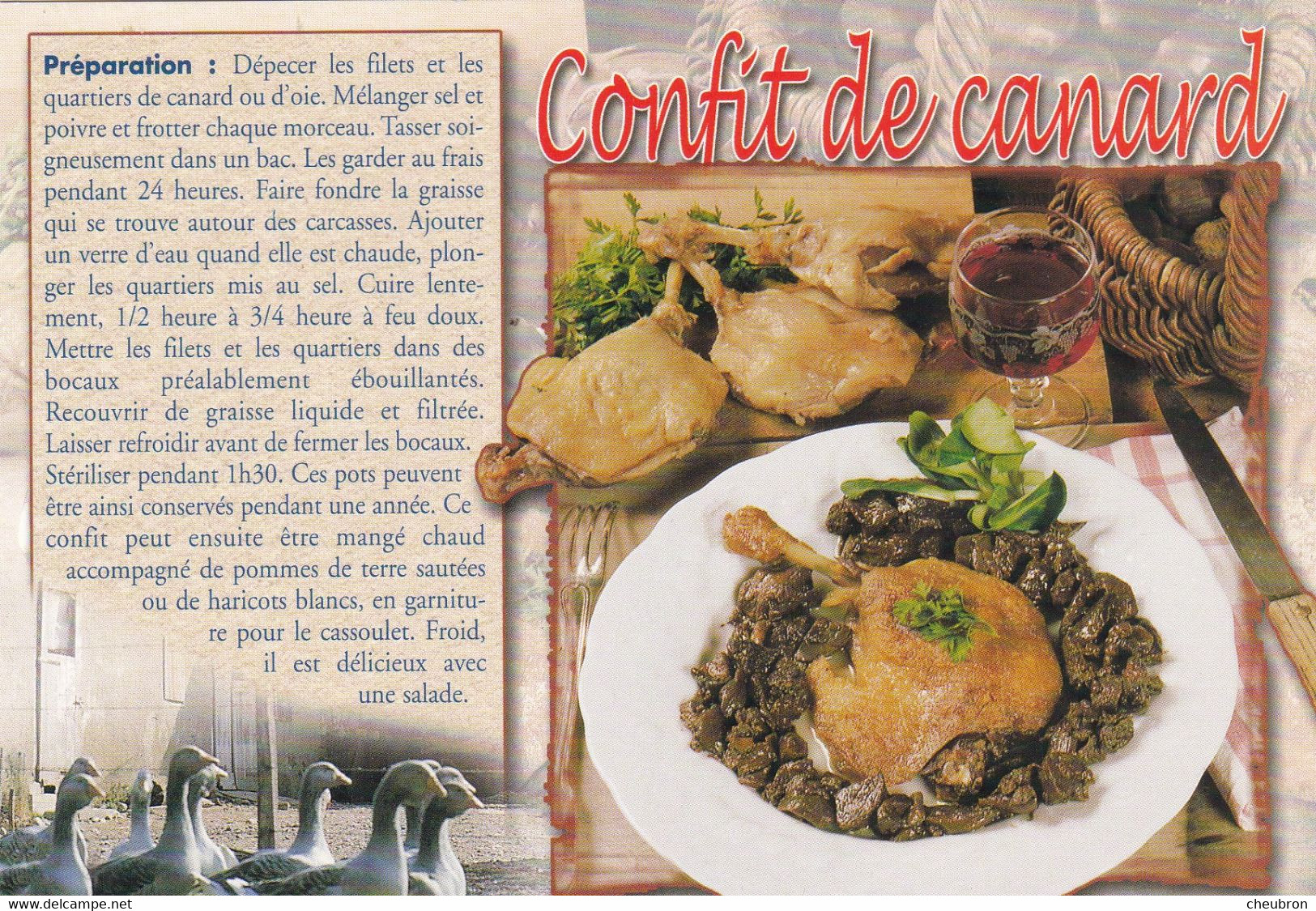 RECETTES DE CUISINE.." CONFIT DE CANARD " - Recettes (cuisine)