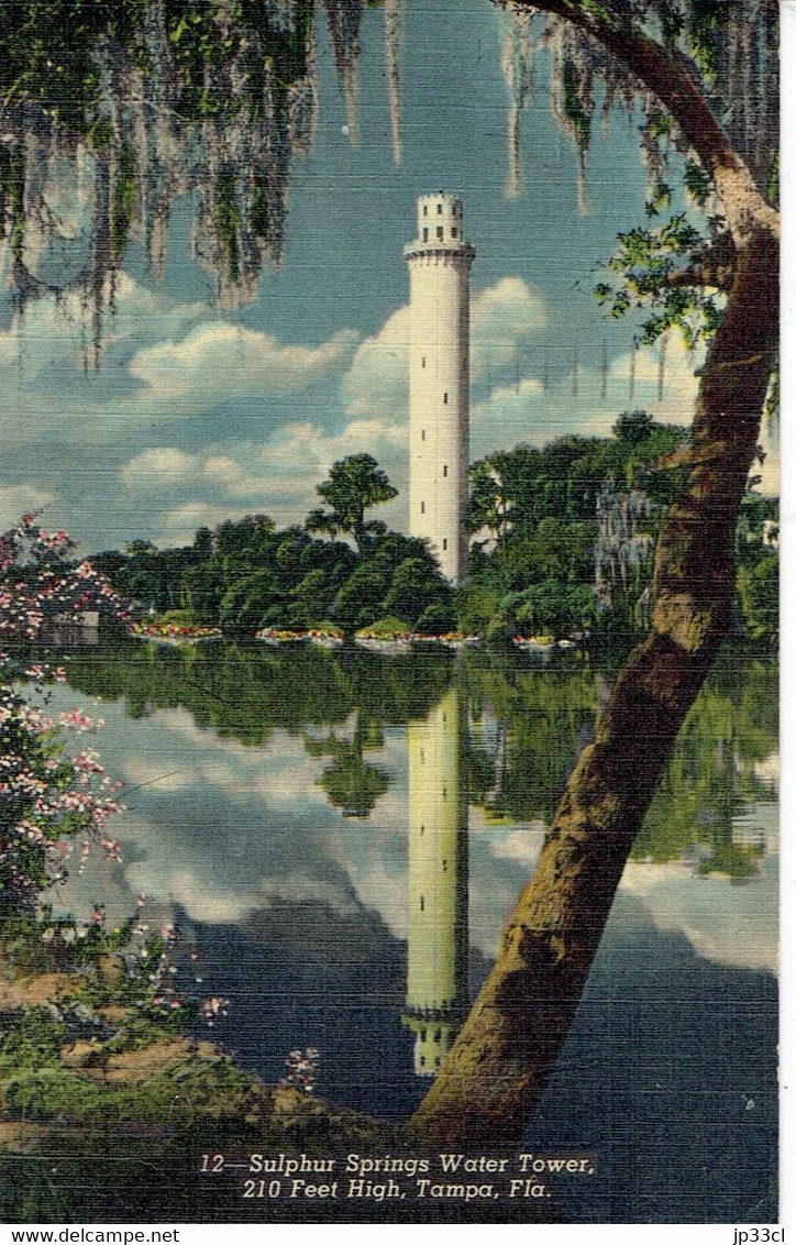 Sulphur Springs Water Tower In Tampa, Florida (sent To Belgium In 1962) - Tampa