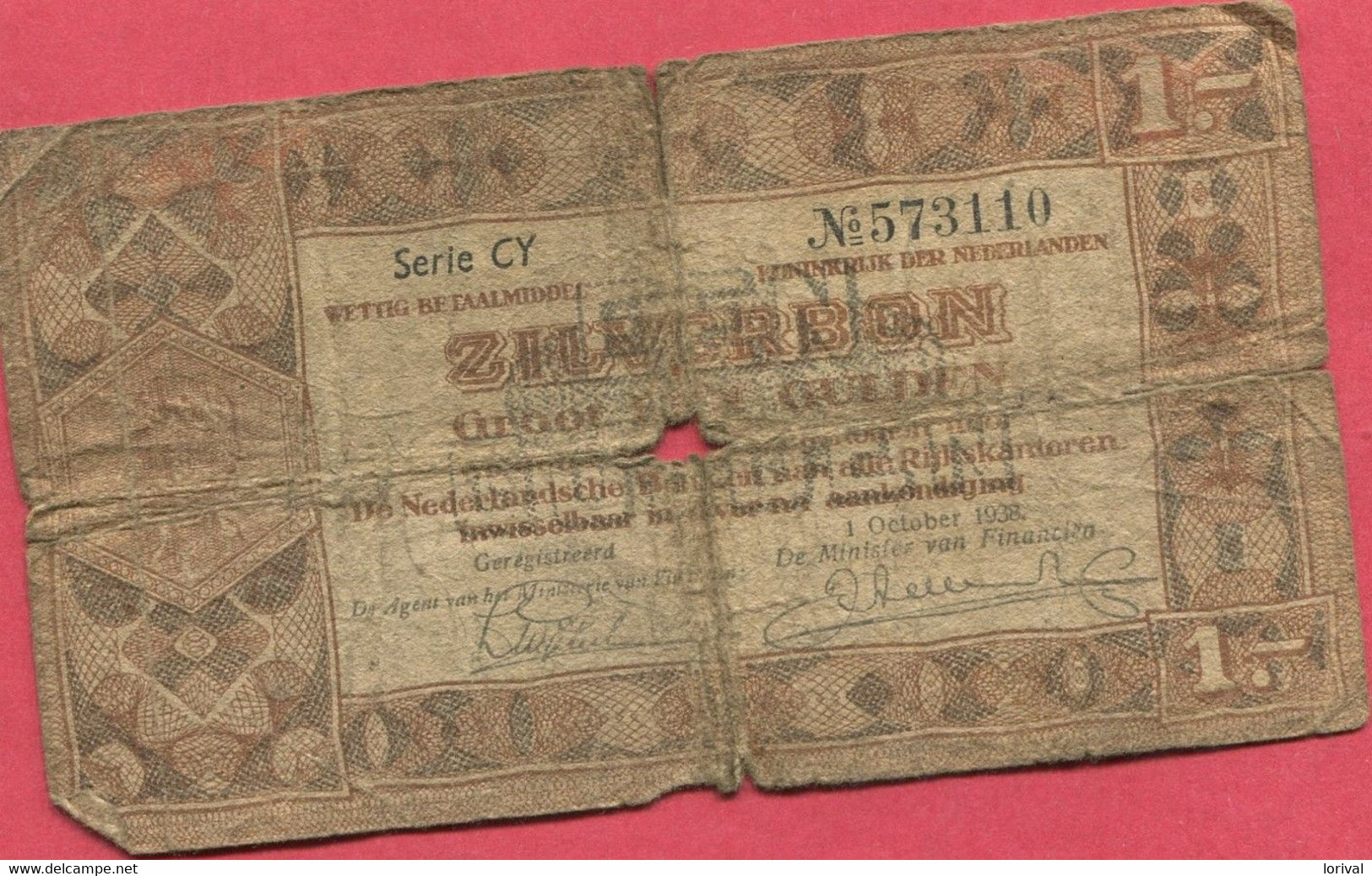 1 Gulden 1/08/38 10 Euros - A Identifier