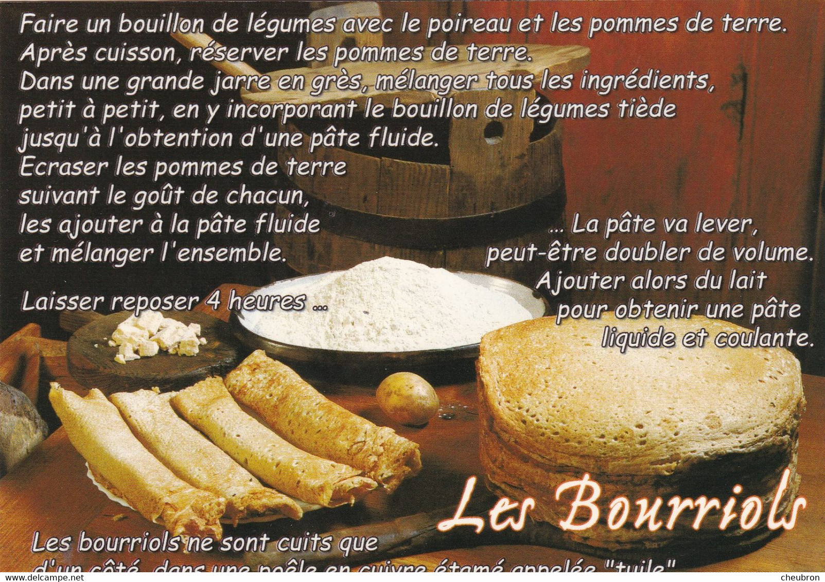 RECETTES DE CUISINE.." LES BOURRIOLS ". SERIE " LES RECETTES DE NOS GRANDS MERES " - Recettes (cuisine)