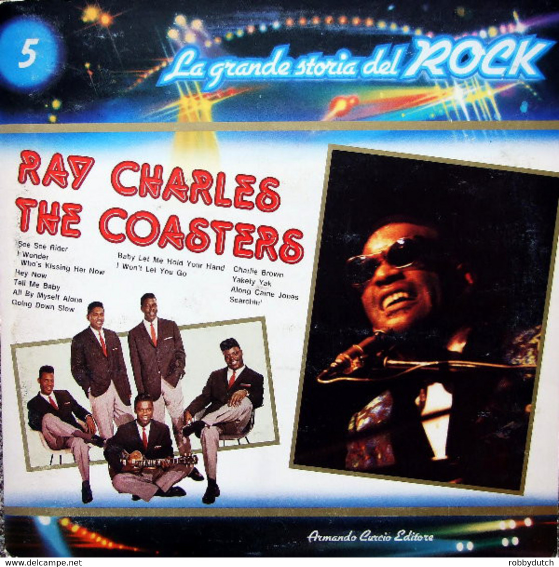 * LP *  RAY CHARLES & THE COASTERS - LA GRANDE STORIA DEL ROCK Vol.5 - Soul - R&B