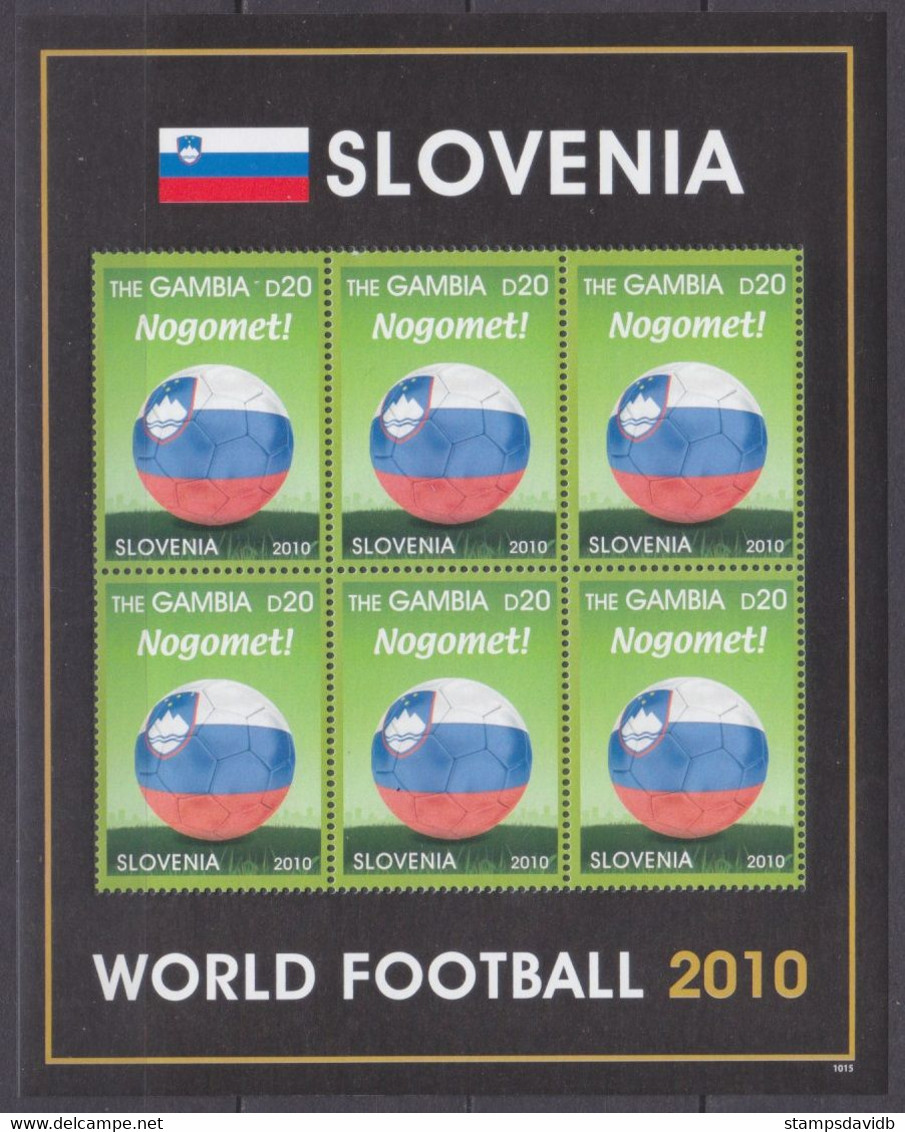 2010 Gambia 6241KL 2010 FIFA World Cup In South Africa - Slovenia 9,00 € - 2010 – South Africa