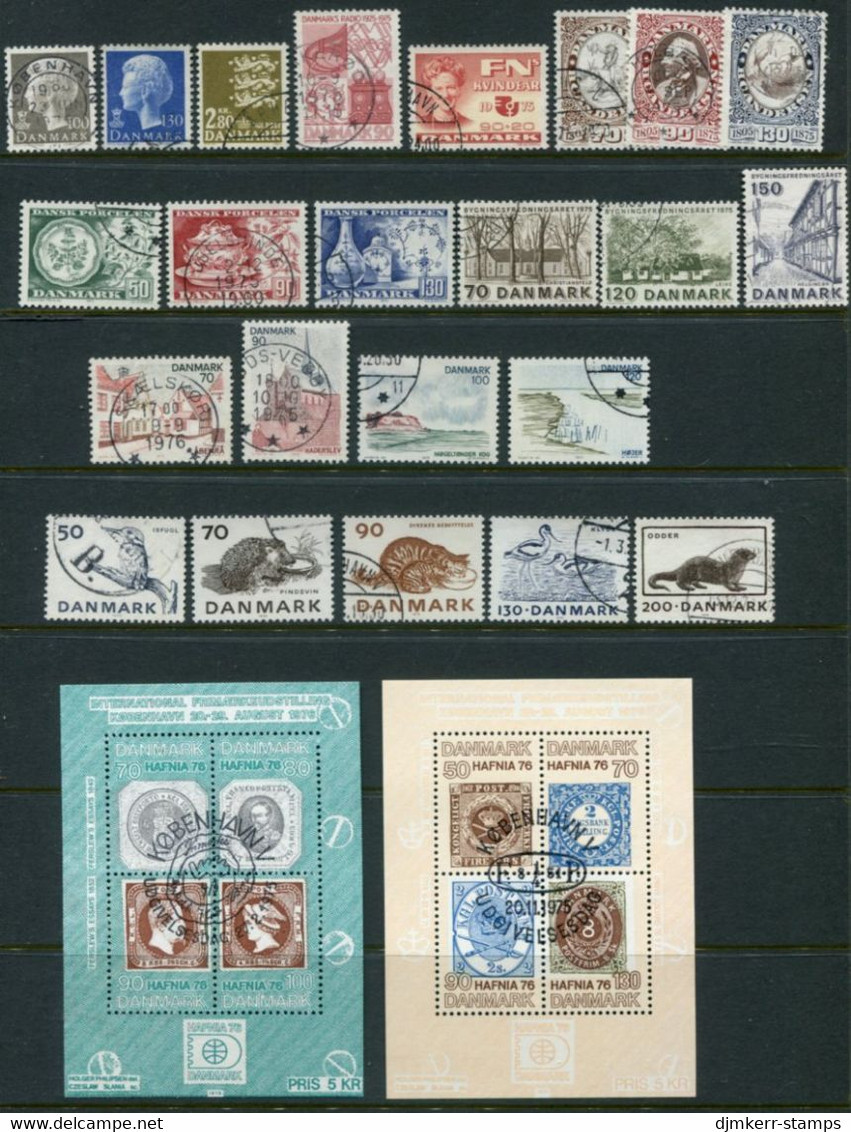 DENMARK 1975 Complete Issues  Used. Michel 580-10 - Gebraucht