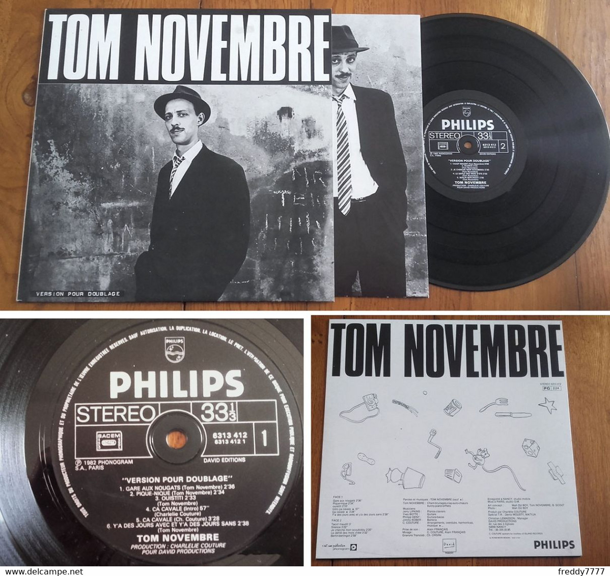 RARE French LP 33t RPM (12") TOM NOVEMBRE (1982) - Collectors