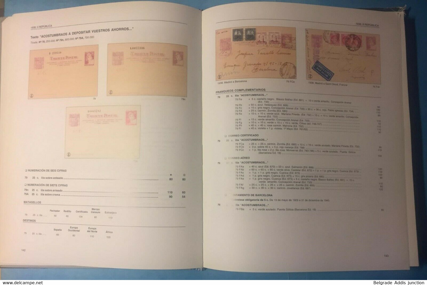 España Catálogo Especializado Enteros Postales Spain Colonies Specialized Catalogue Postal Stationeries 2000 Angel Laiz - Postal Stationery