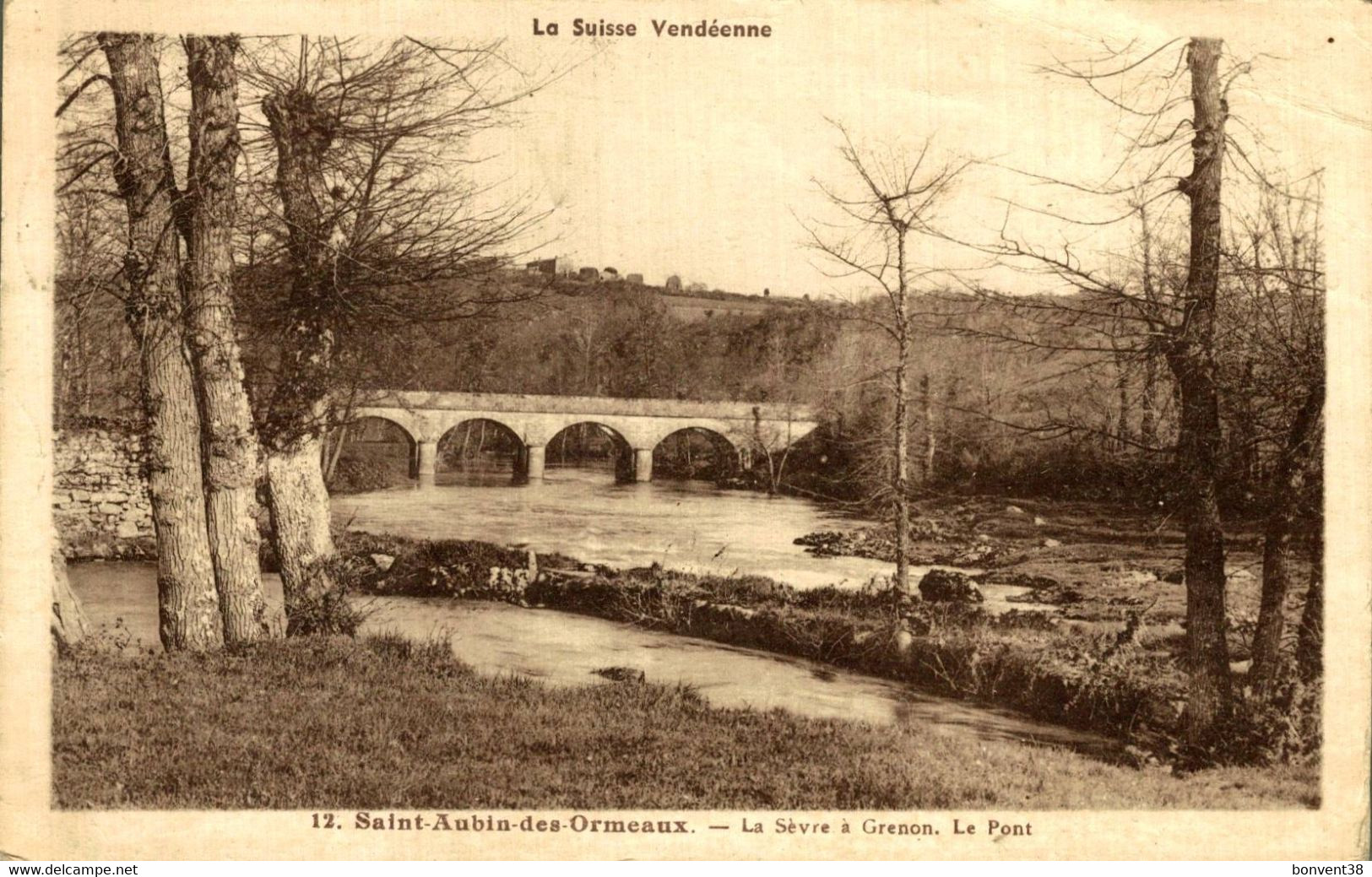 I3105 - SUISSE - SAINT AUBIN Des ORMEAUX - La Sèvre à Grenon - Le Pont - Saint-Aubin/Sauges