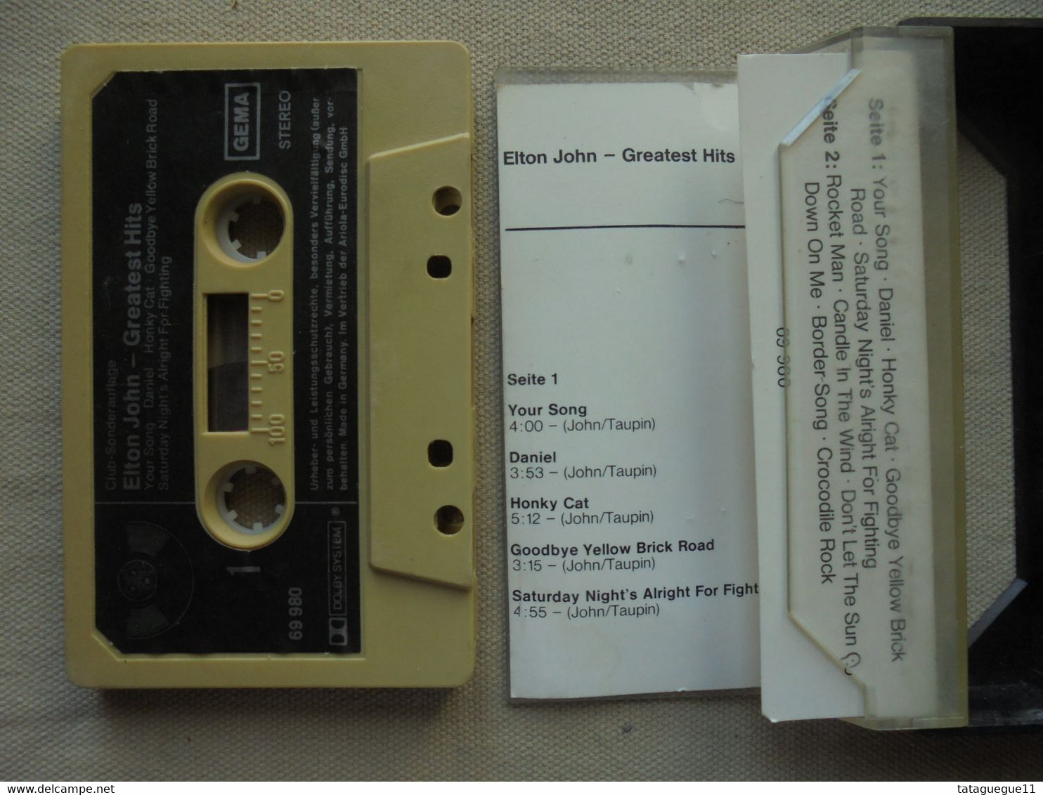 Cassette Audio - K7 - Elton John - Greatest Hits - - Cassettes Audio