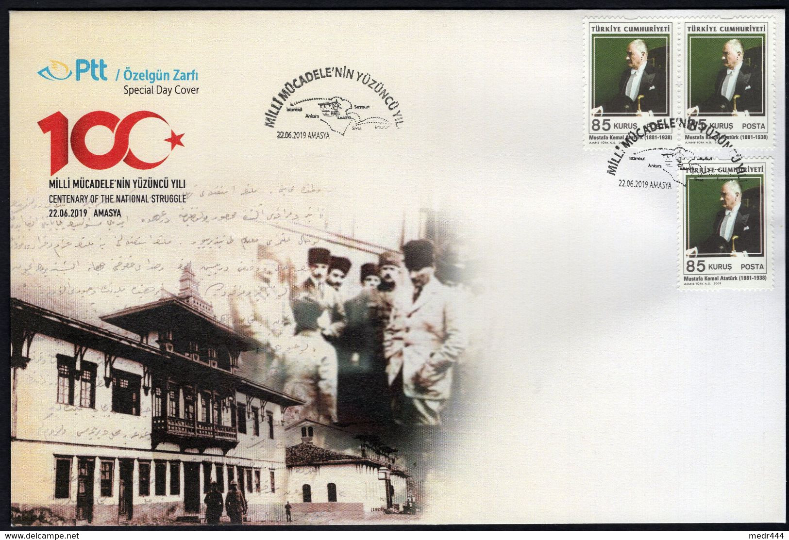 Turkey/Turquie 2019 - Centenary Of The National Struggle - FDC - Superb*** - Lettres & Documents