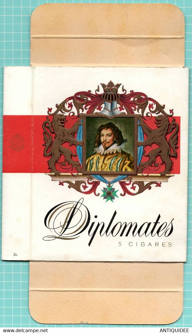 Boite à Cigares De Marque DIPLOMATES Des Années 1969-1970 - - Cigar Cases