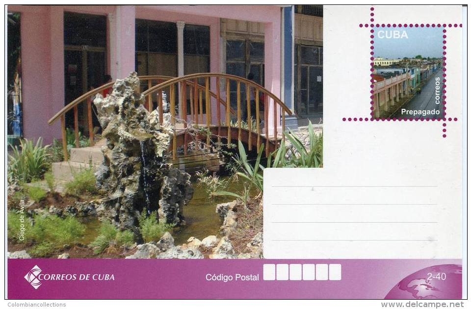 Lote TP23,  Cuba, 2011, Entero Postal, Postal Stationary, Ciego De Avila, Puente, Bridge - Maximum Cards
