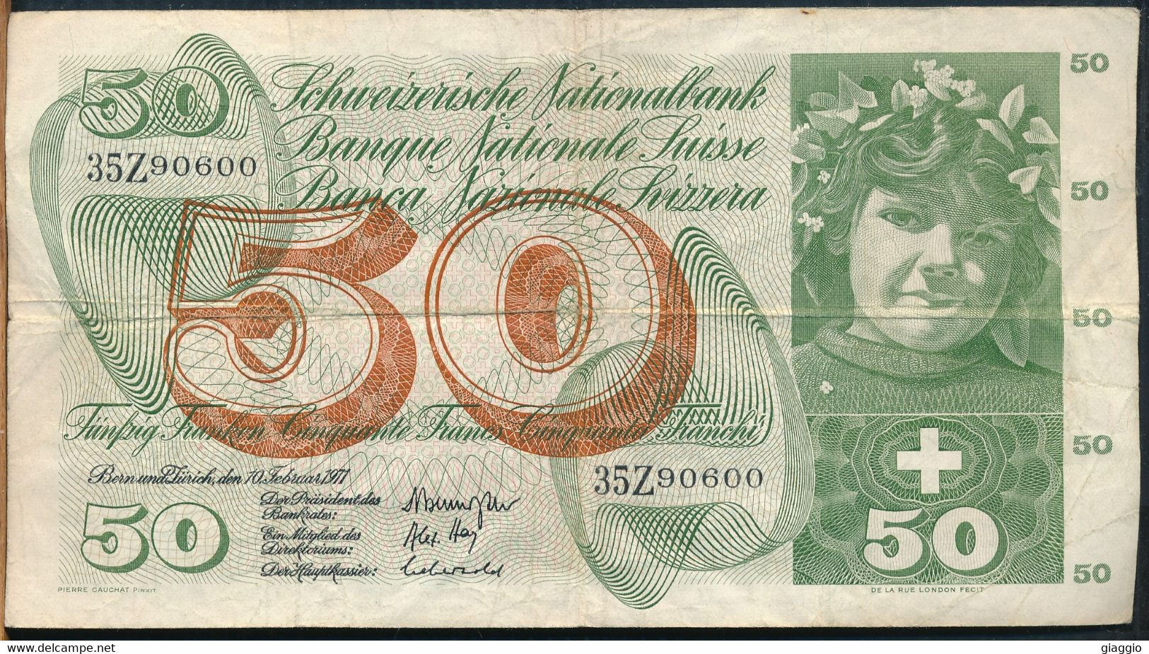 °°° SVIZZERA 50 FRANCS 1971 °°° - Suisse