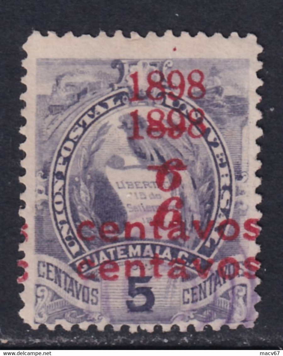 GUATEMALA  77   (o)   DOUBLE  OVPT. - Guatemala