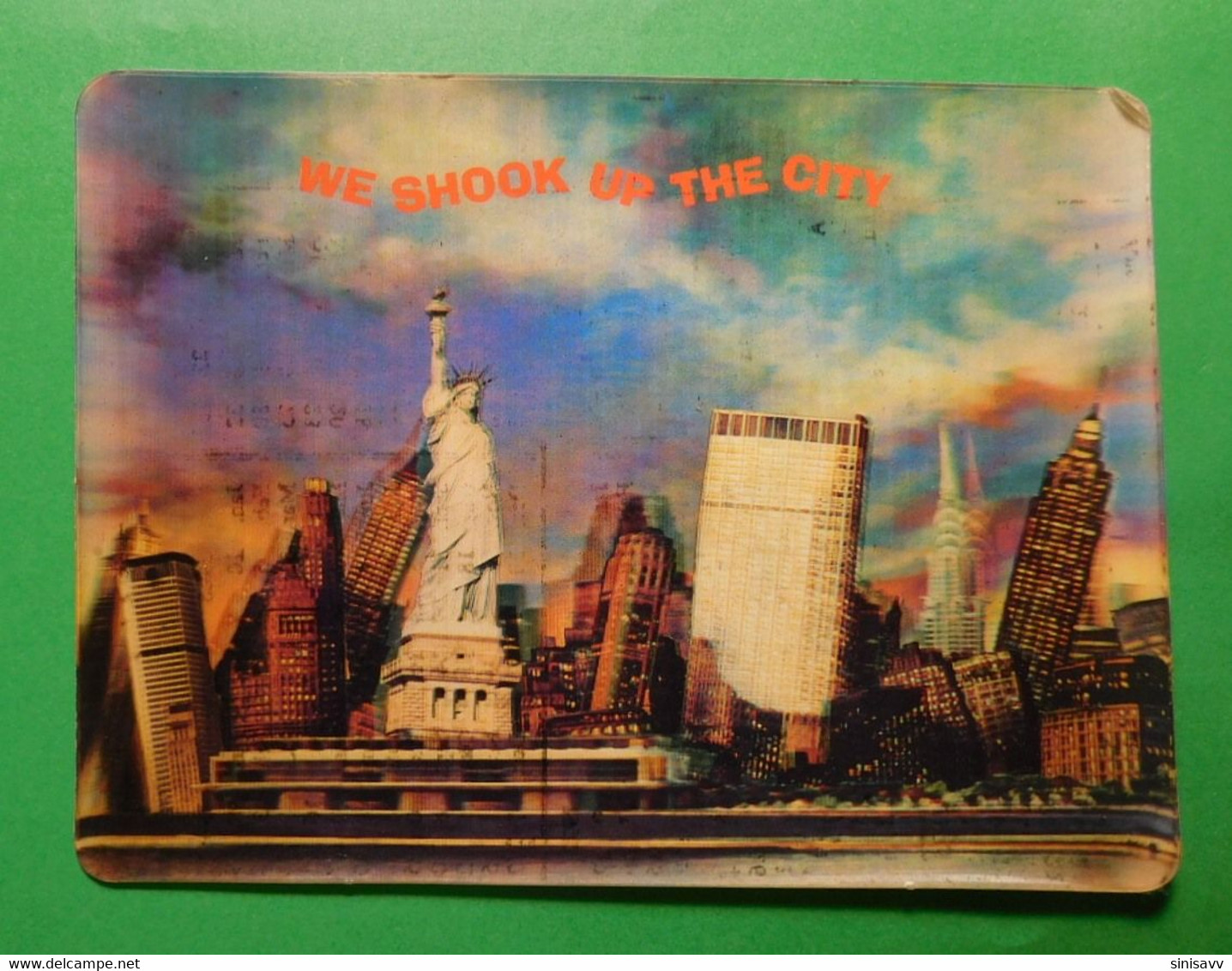 3D Postcard - "We Shook Up The City" - New York -  / Stereo / - Stereoscopiche - Tridimensionale 16X12cm - Cartes Stéréoscopiques