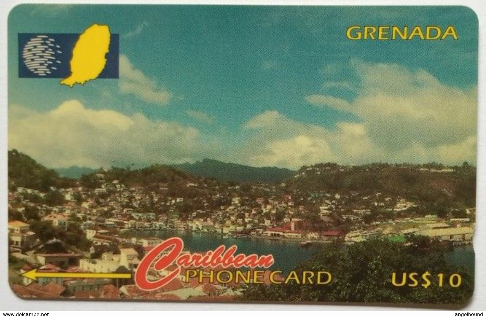 Grenada Cable And Wireless US$10 136CGRA " View Of St. George Harbour" - Grenada