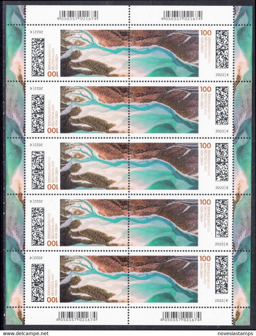 !a! GERMANY 2022 Mi. 3690-3691 MNH SHEET(10) - Lake Sylvenstein - 2021-…